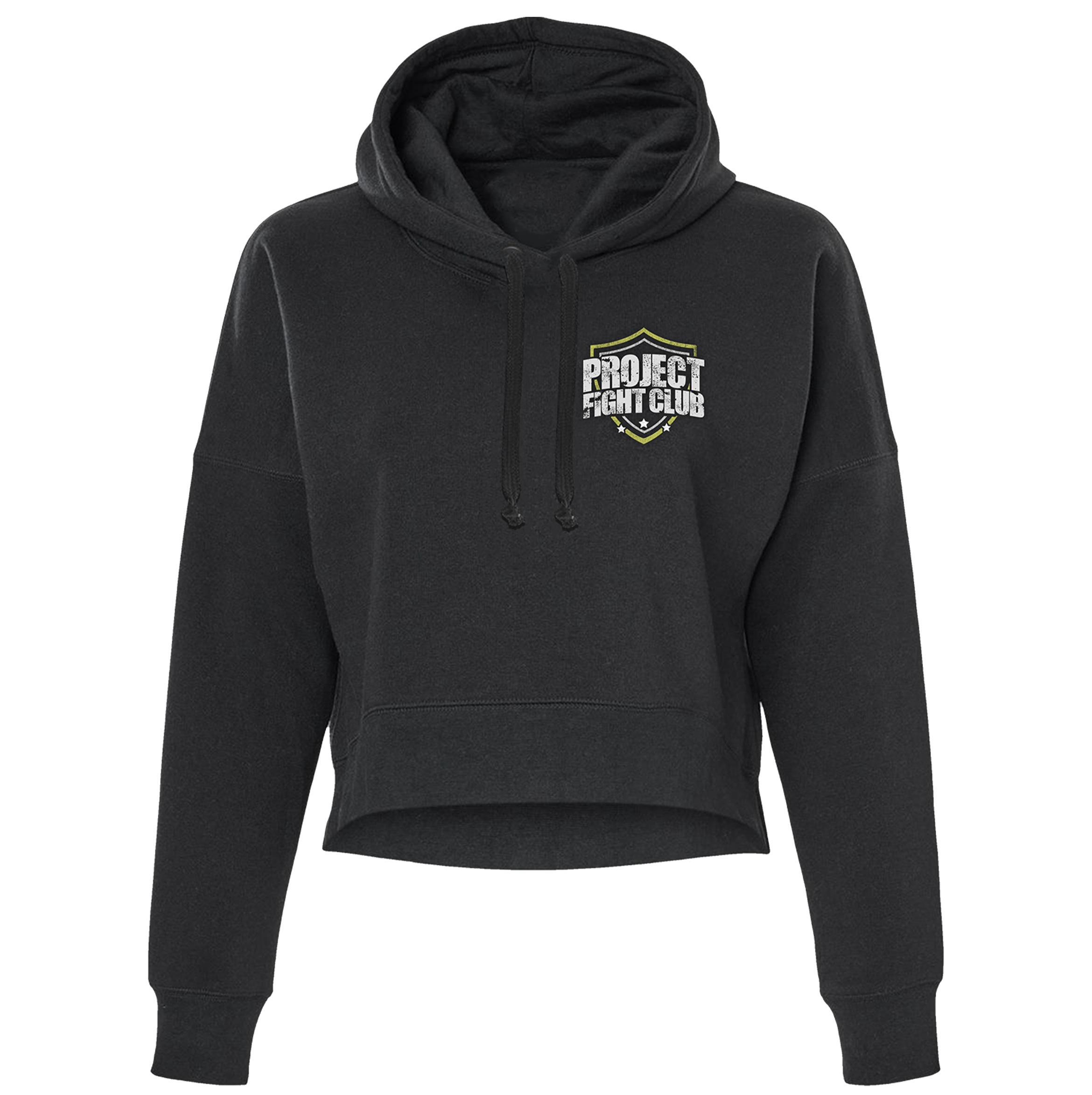 WOMENS BLACK CROPPED HOODIE #2 - SPREAD CHRISTIANITY