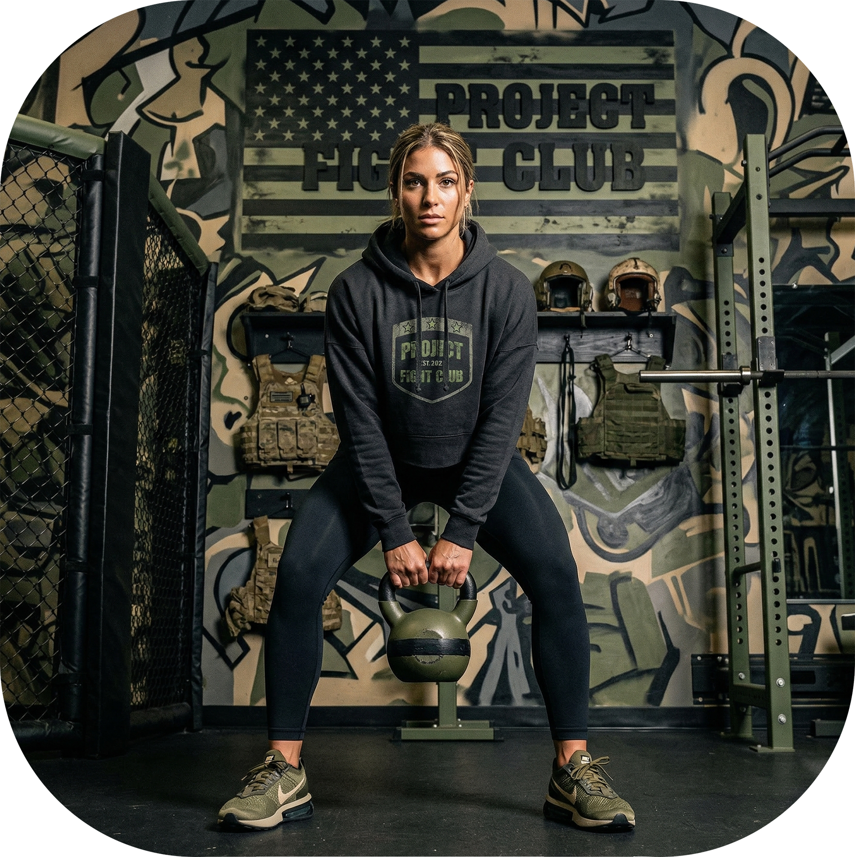 WOMENS BLACK CROP HOODIE - HONOR SOLDIERS & VETERANS