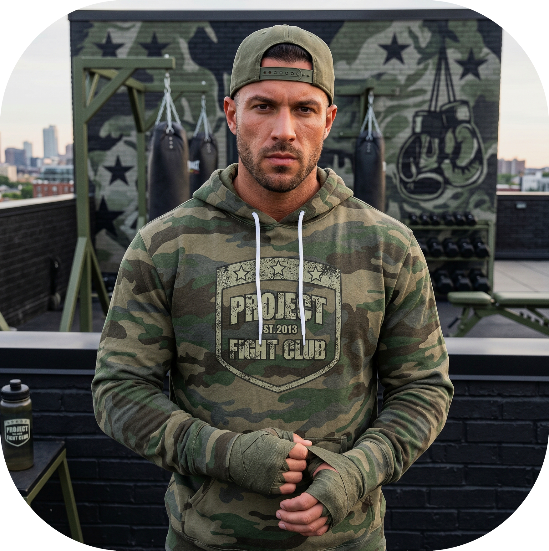ARMY CAMO LIGHTWEIGHT HOODIE - HONOR SOLDIERS & VETERANS