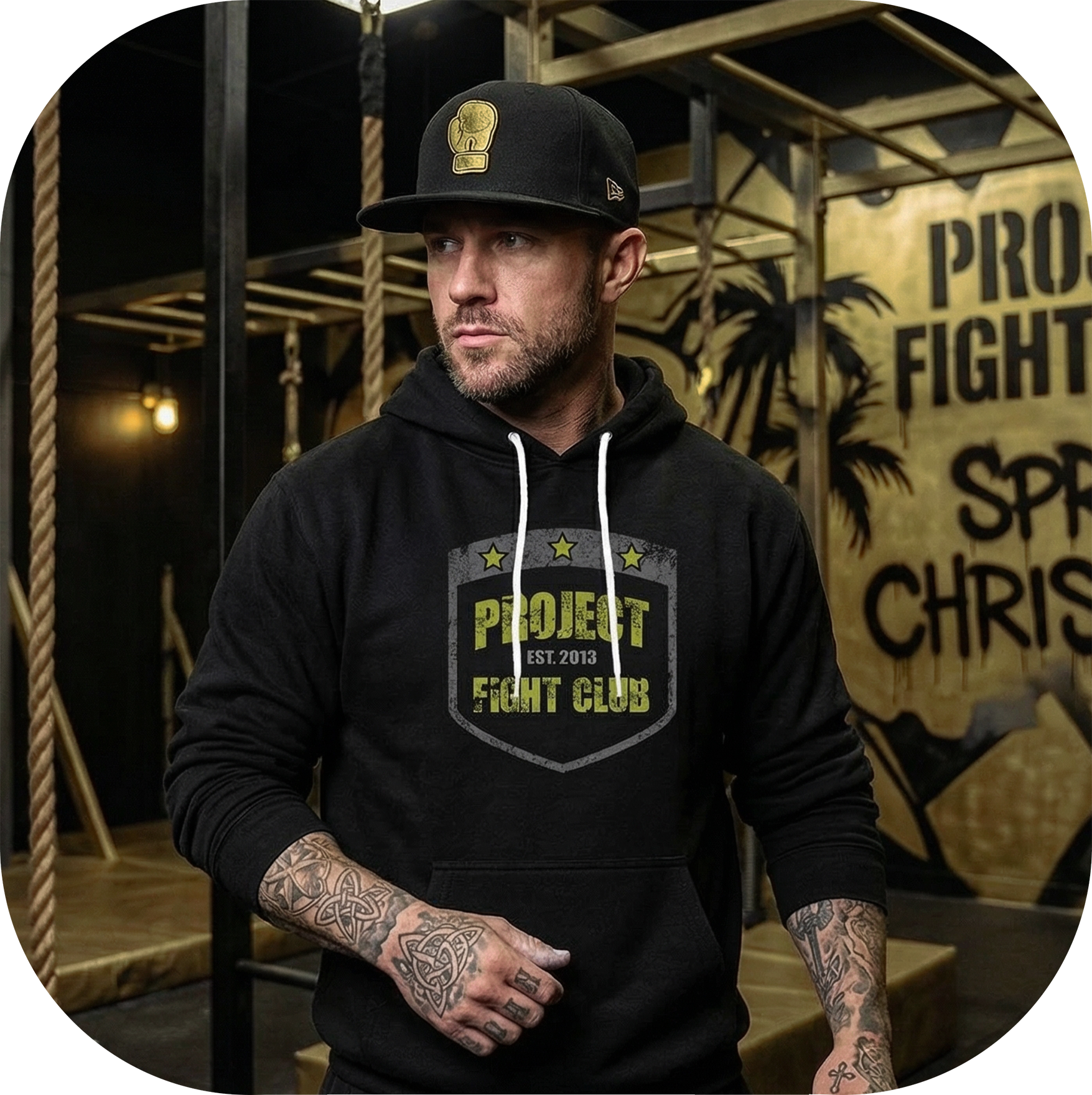 BLACK LIGHTWEIGHT HOODIE #2 - SPREAD CHRISTIANITY