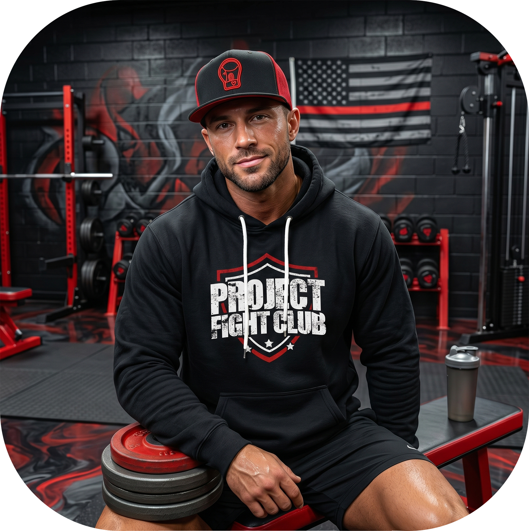BLACK LIGHTWEIGHT HOODIE 3 - HONOR FIREFIGHTERS & EMTs
