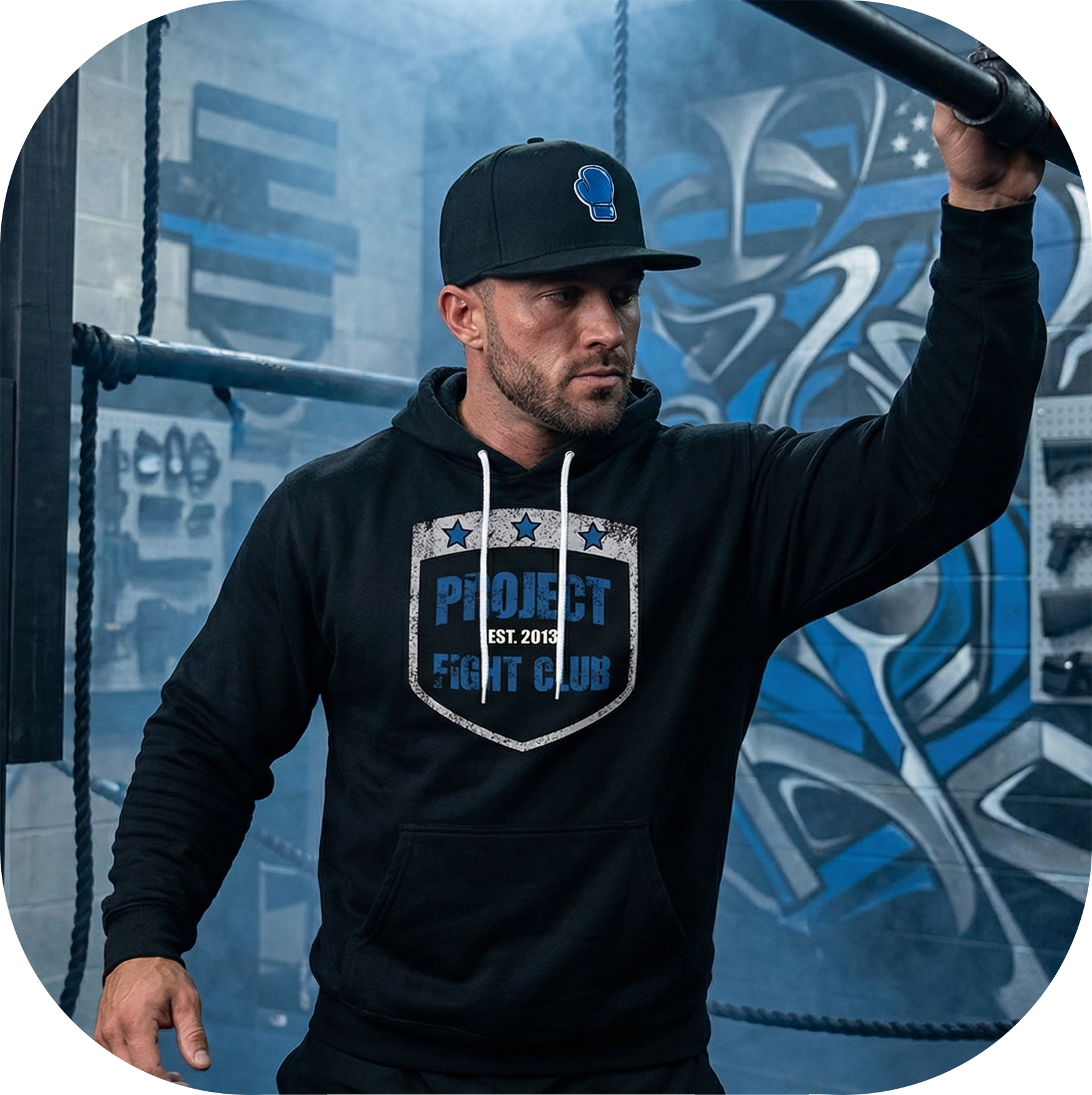 BLACK LIGHTWEIGHT HOODIE - SUPPORT POLICE