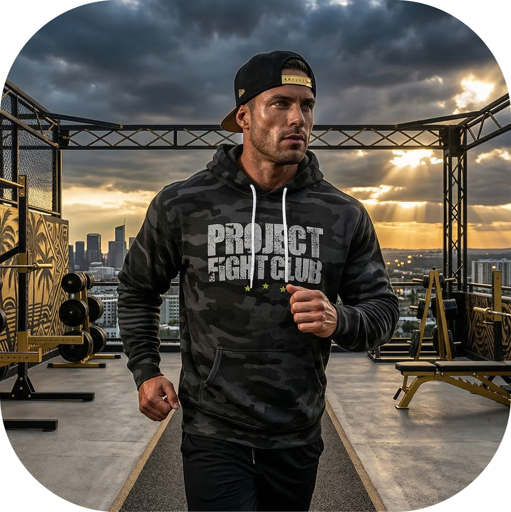 BLACK CAMO LIGHTWEIGHT HOODIE - SPREAD CHRISTIANITY