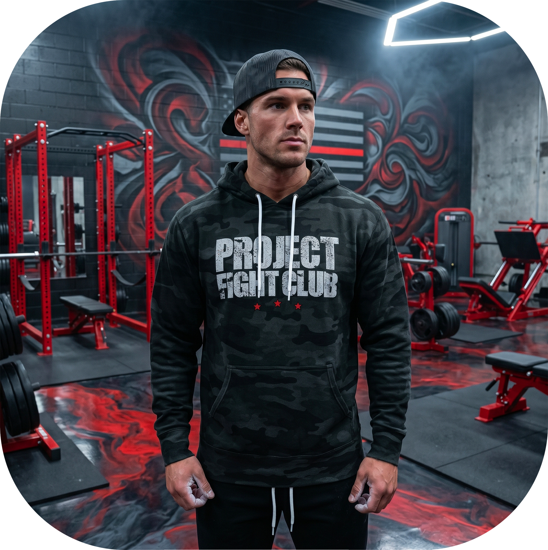 BLACK CAMO LIGHTWEIGHT HOODIE - HONOR FIREFIGHTERS & EMTs