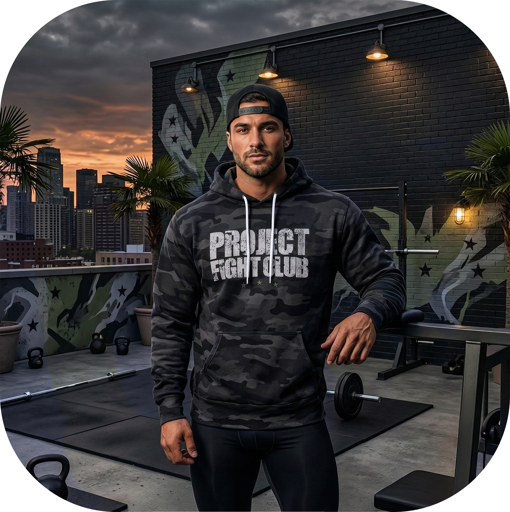 BLACK CAMO LIGHTWEIGHT HOODIE - HONOR SOLDIERS & VETERANS