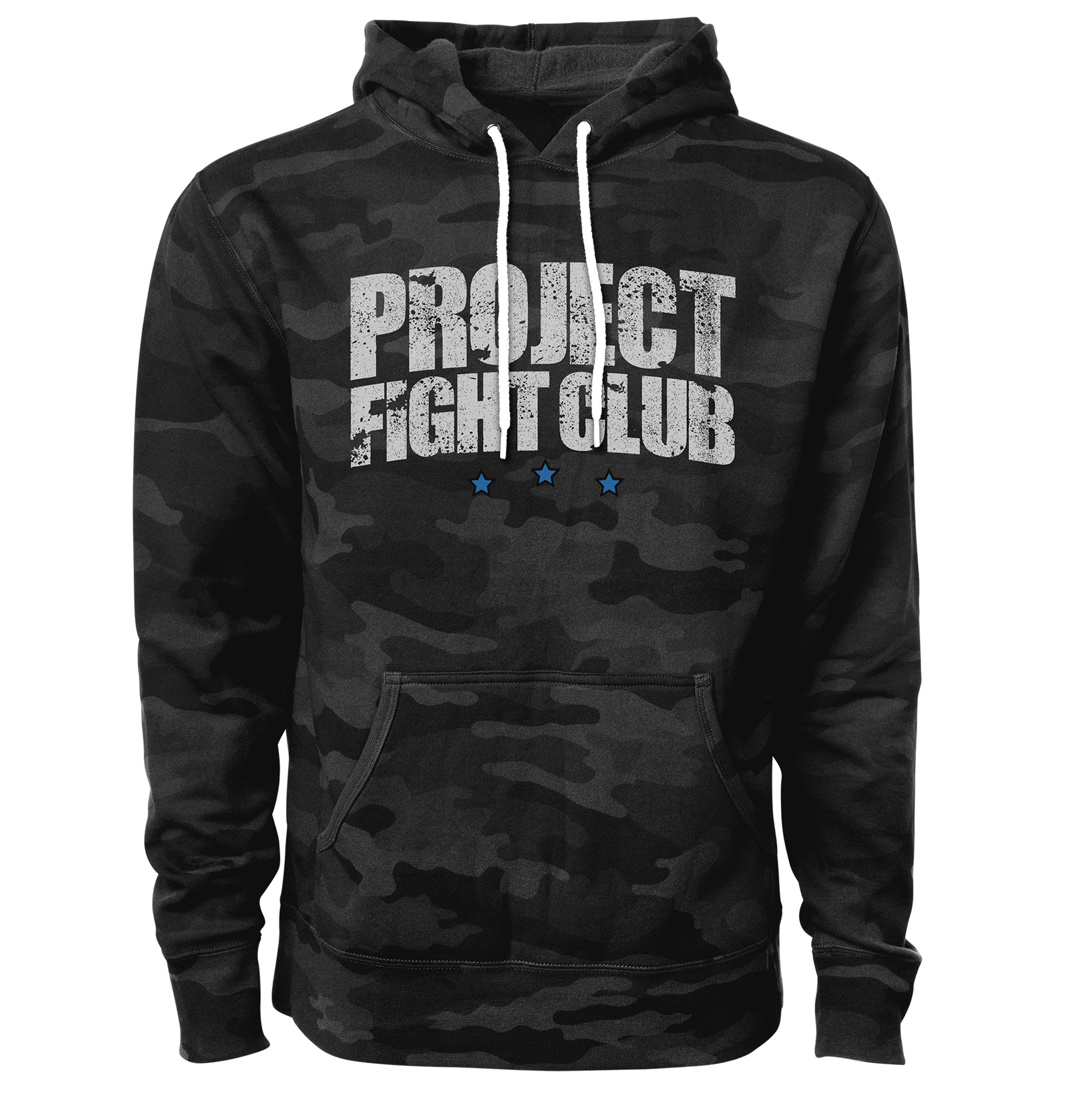 BLACK CAMO LIGHTWEIGHT HOODIE - SUPPORT POLICE