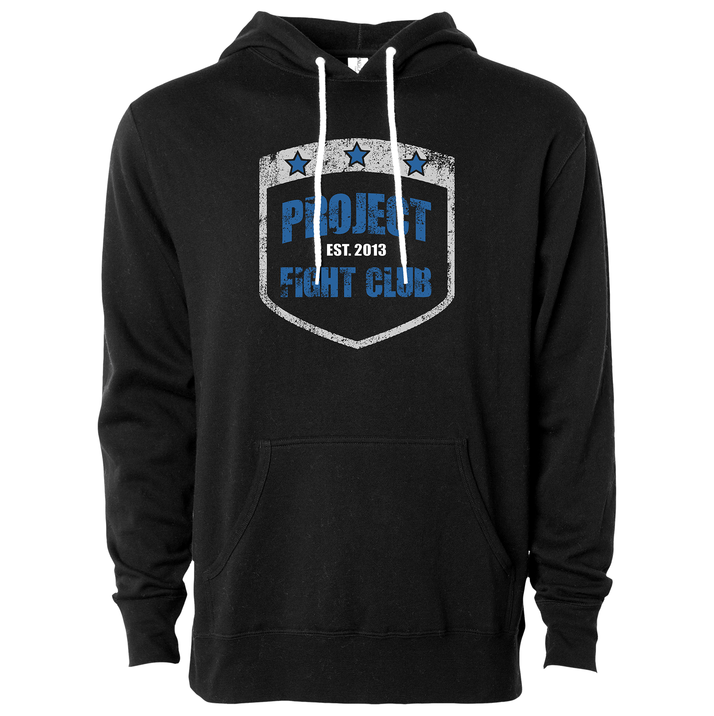 BLACK LIGHTWEIGHT HOODIE - SUPPORT POLICE