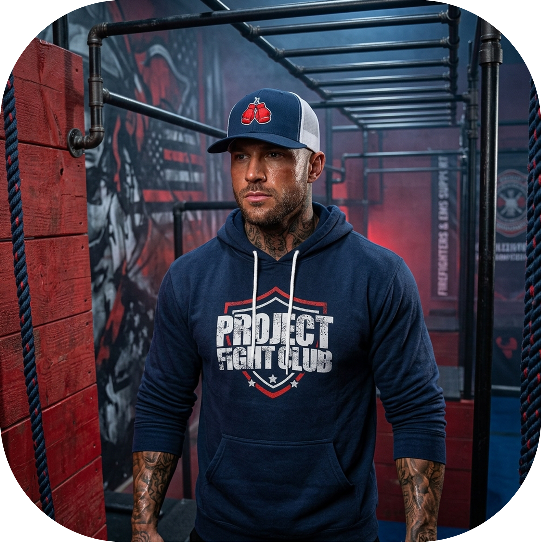 NAVY LIGHTWEIGHT HOODIE - HONOR FIREFIGHTERS & EMTs