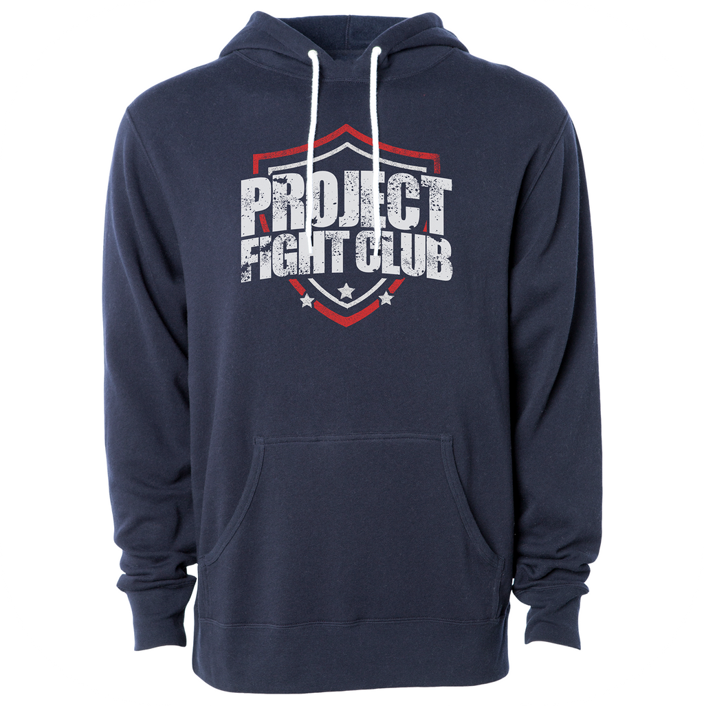 NAVY LIGHTWEIGHT HOODIE - HONOR FIREFIGHTERS & EMTs