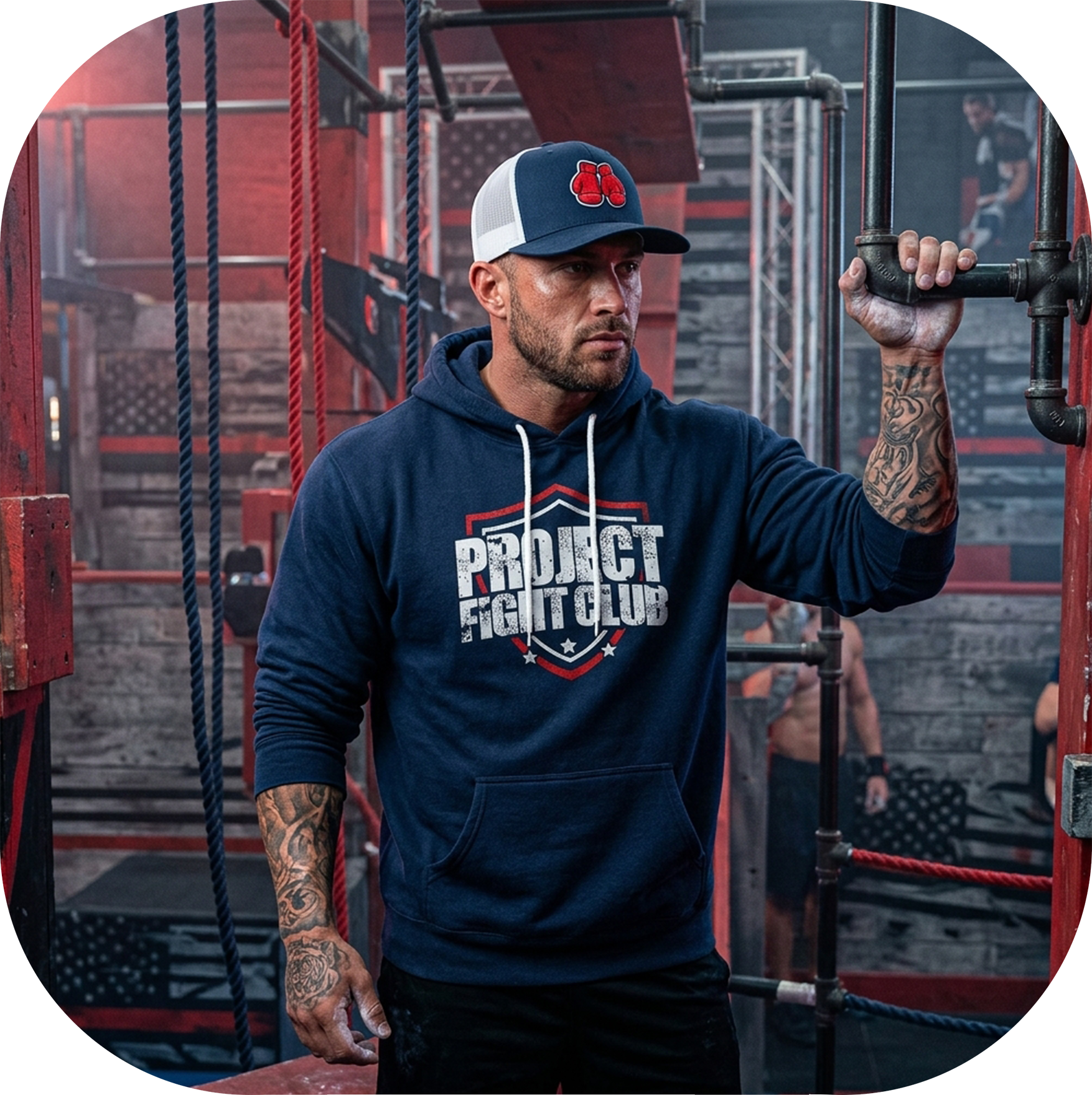 NAVY LIGHTWEIGHT HOODIE - HONOR FIREFIGHTERS & EMTs
