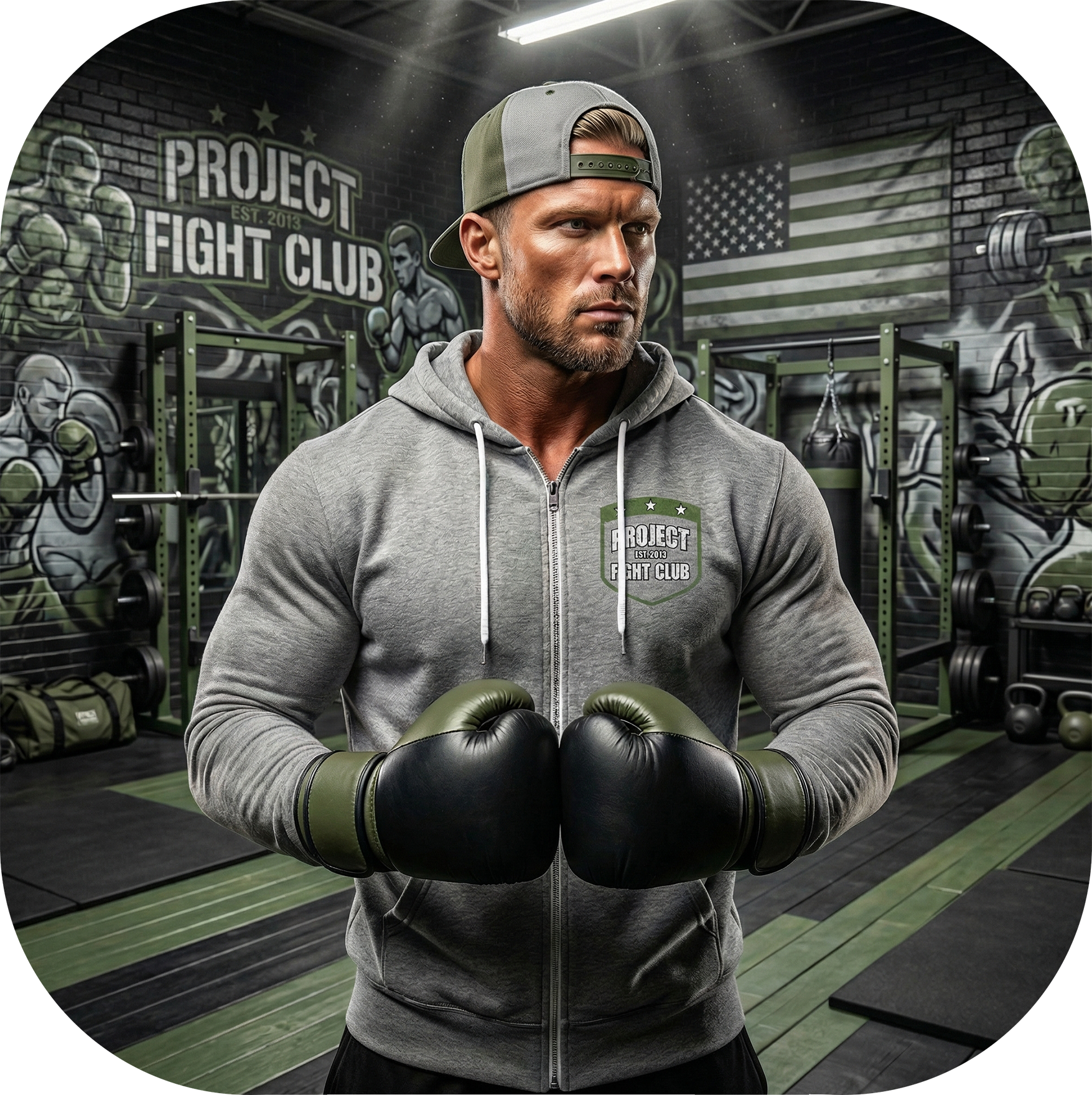GREY LIGHTWEIGHT ZIP HOODIE 2 - HONOR SOLDIERS & VETERANS