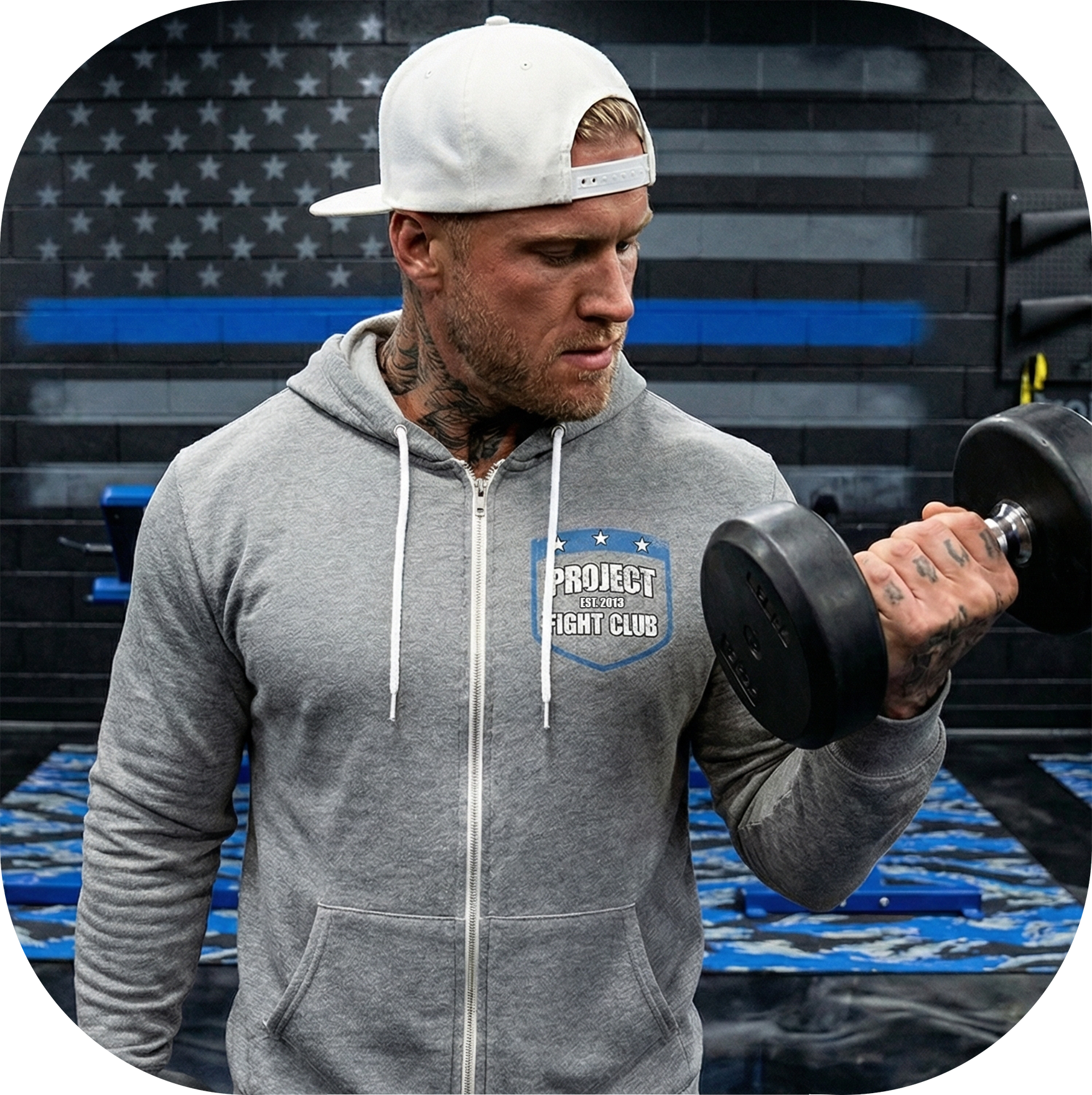GUNMETAL LIGHTWEIGHT ZIP HOODIE #2 - SUPPORT POLICE