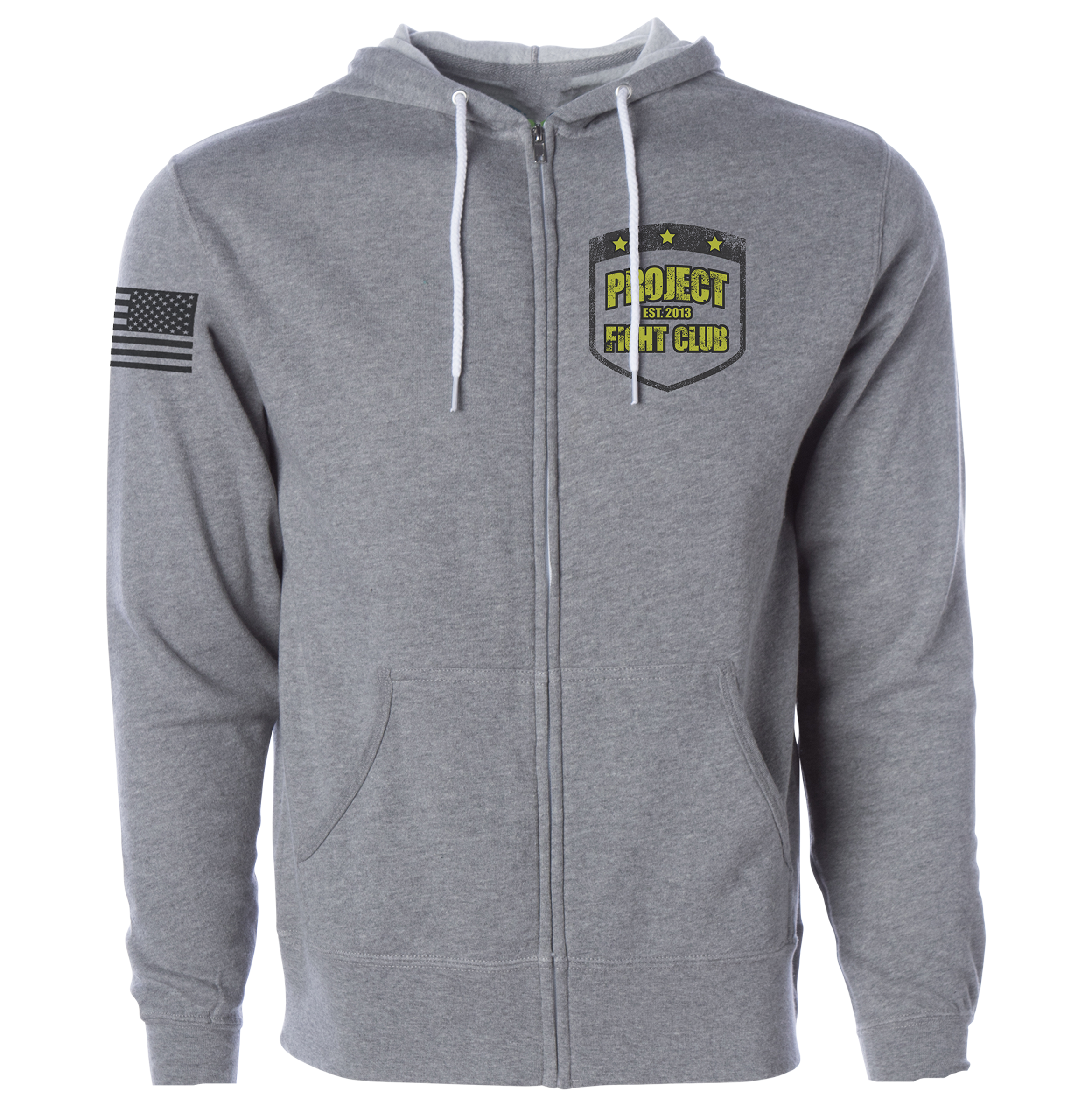 GREY LIGHTWEIGHT ZIP HOODIE - SPREAD CHRISTIANITY