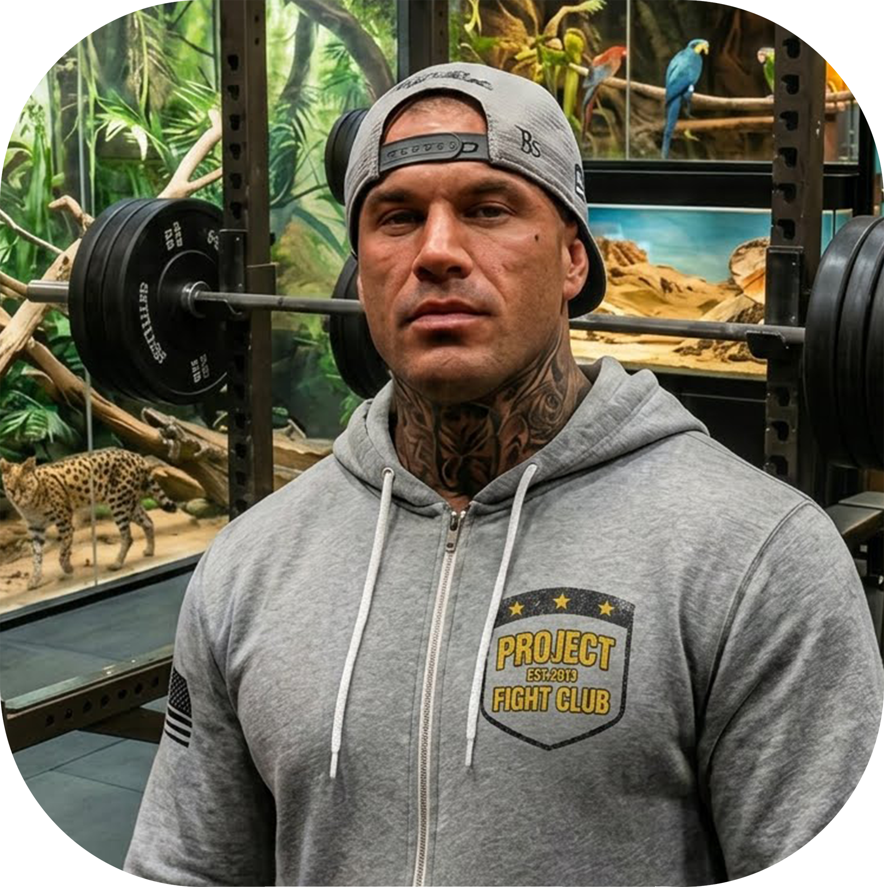 GREY LIGHTWEIGHT ZIP HOODIE #2 - PROTECT ANIMALS & WILDLIFE
