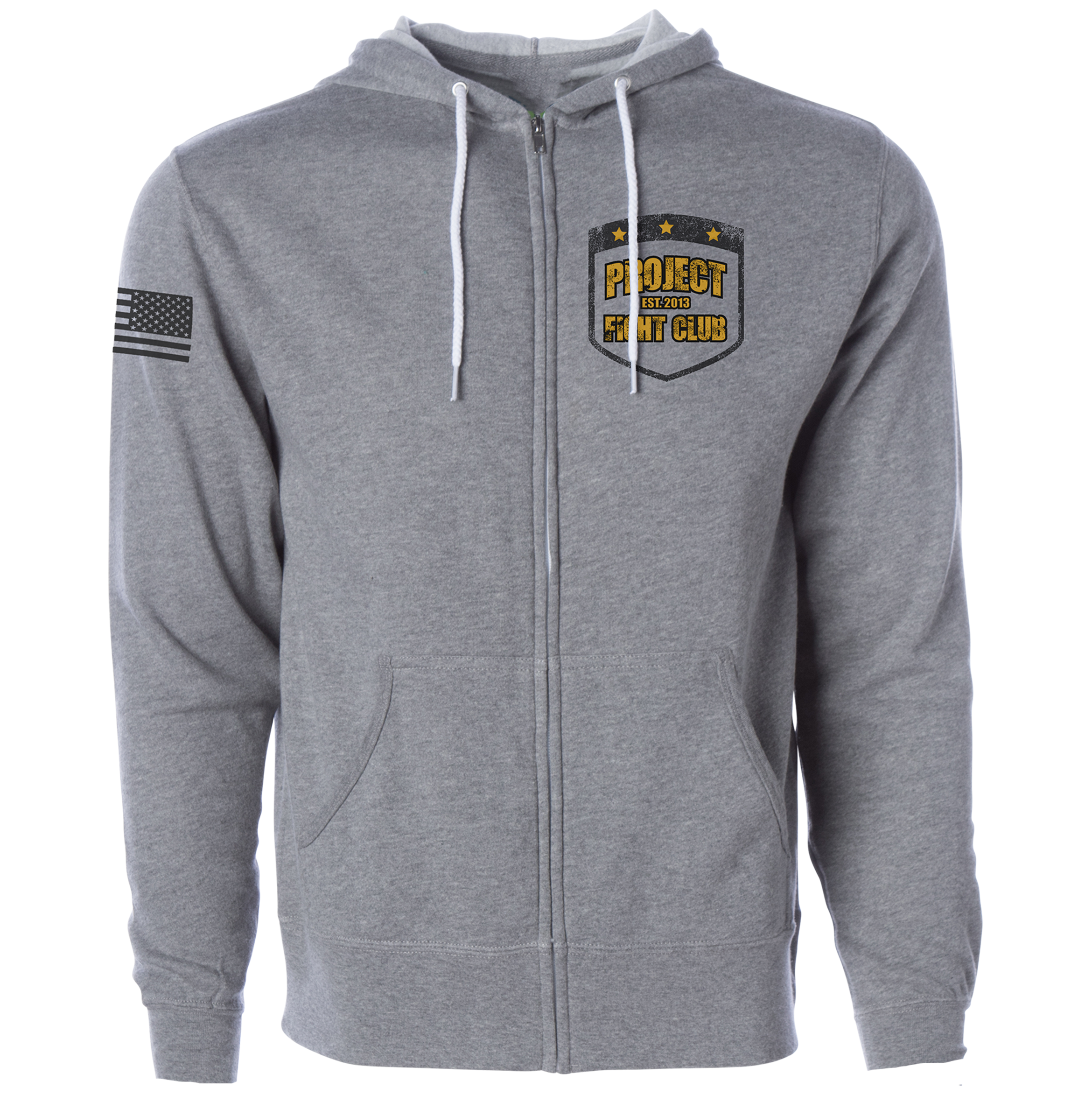 GREY LIGHTWEIGHT ZIP HOODIE #2 - PROTECT ANIMALS & WILDLIFE