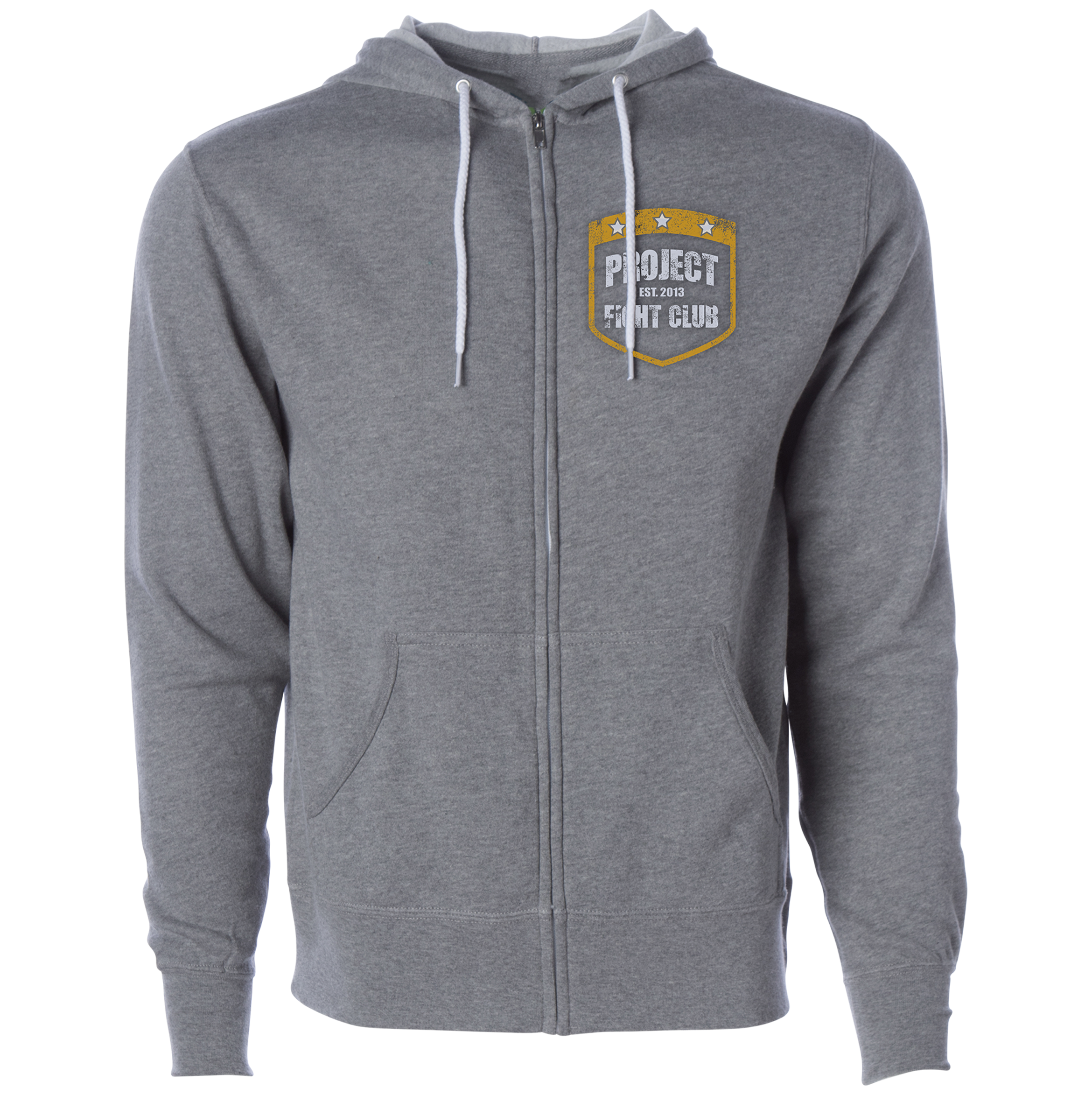GREY LIGHTWEIGHT ZIP HOODIE - PROTECT ANIMALS & WILDLIFE
