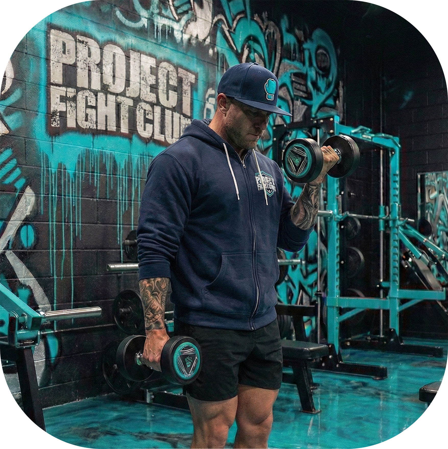 NAVY LIGHTWEIGHT ZIP HOODIE - FIGHT ADDICTION