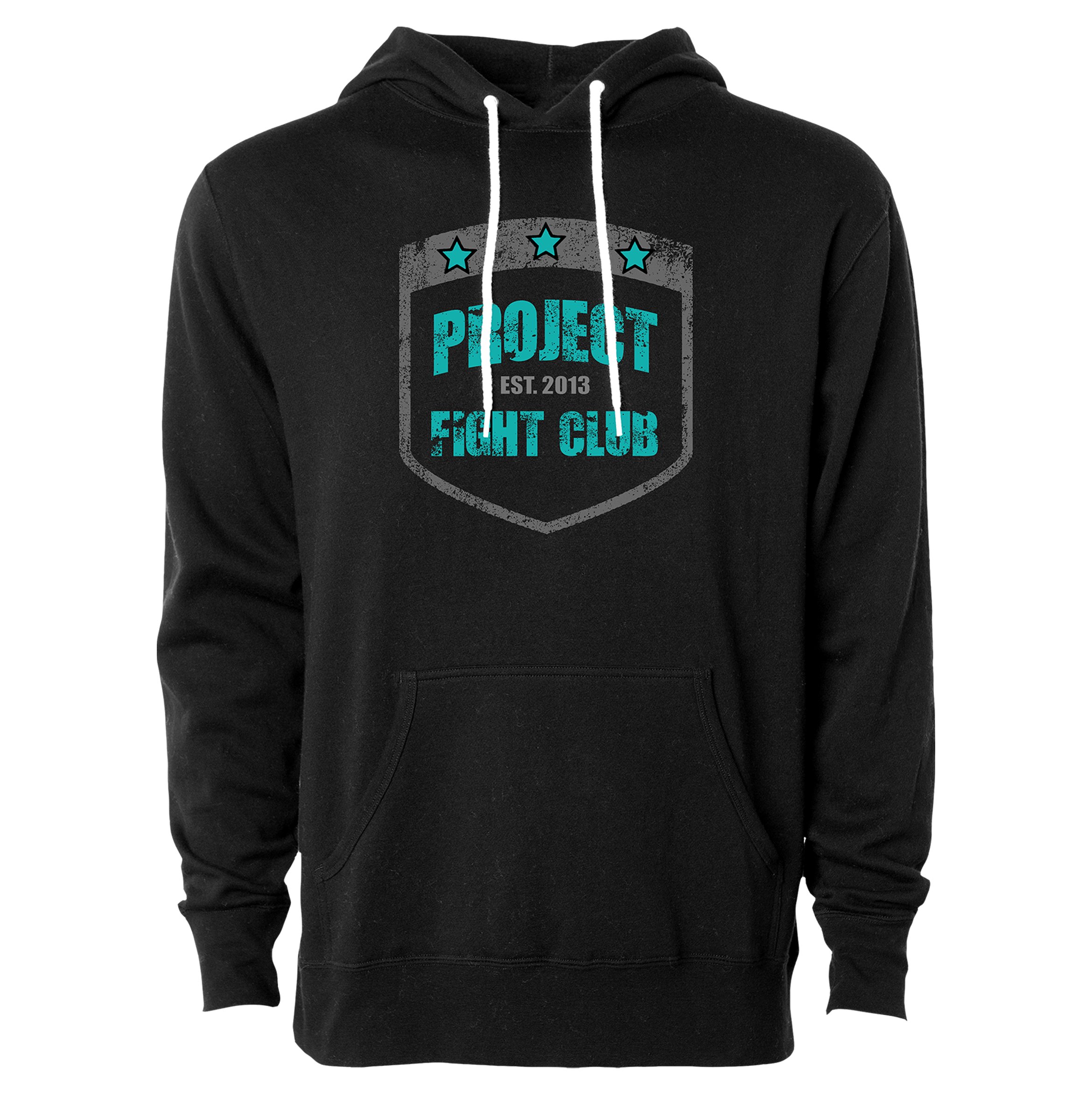 BLACK LIGHTWEIGHT HOODIE #2 - FIGHT ADDICTION