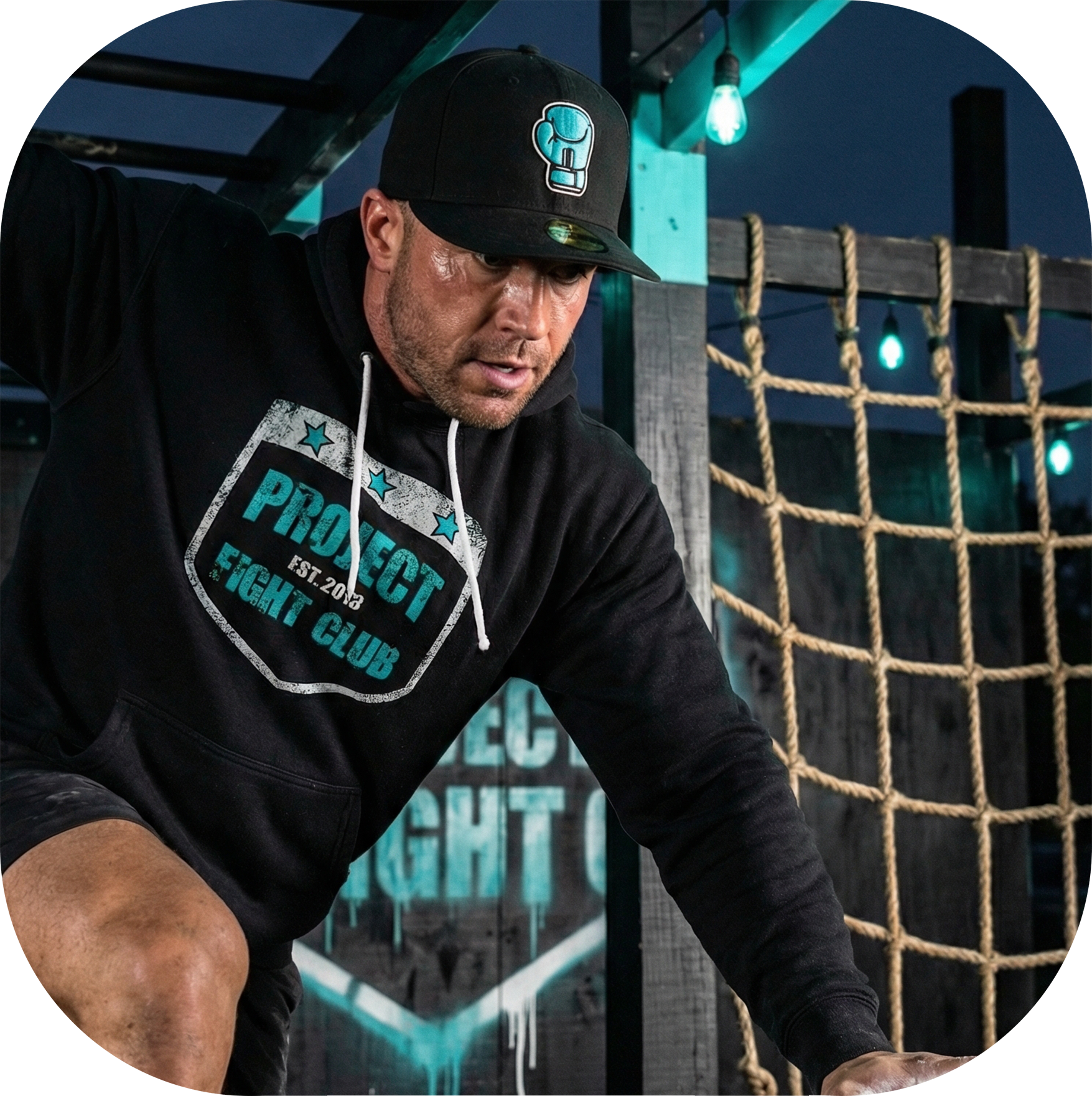 BLACK LIGHTWEIGHT HOODIE - FIGHT ADDICTION