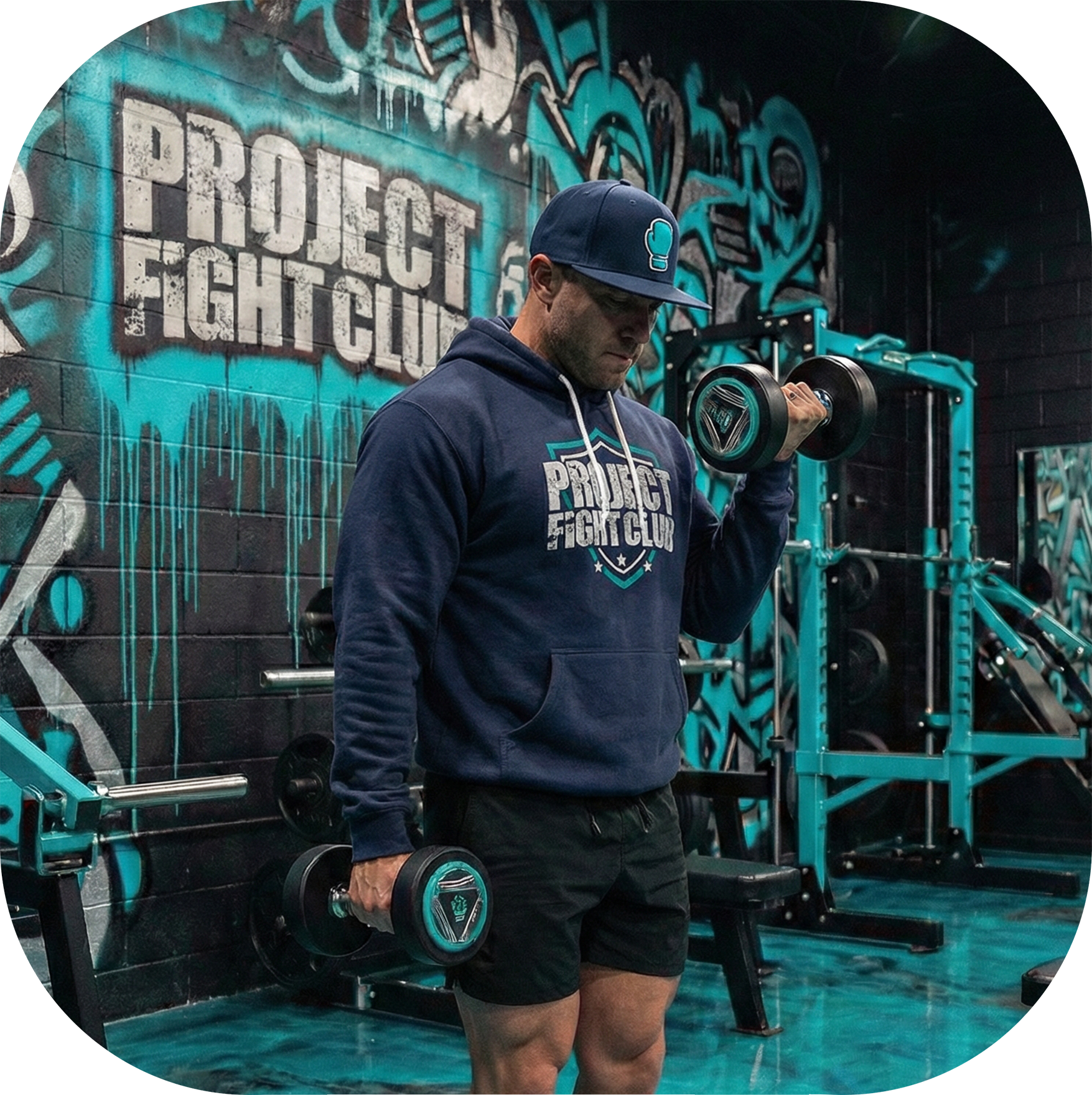 NAVY LIGHTWEIGHT HOODIE - FIGHT ADDICTION