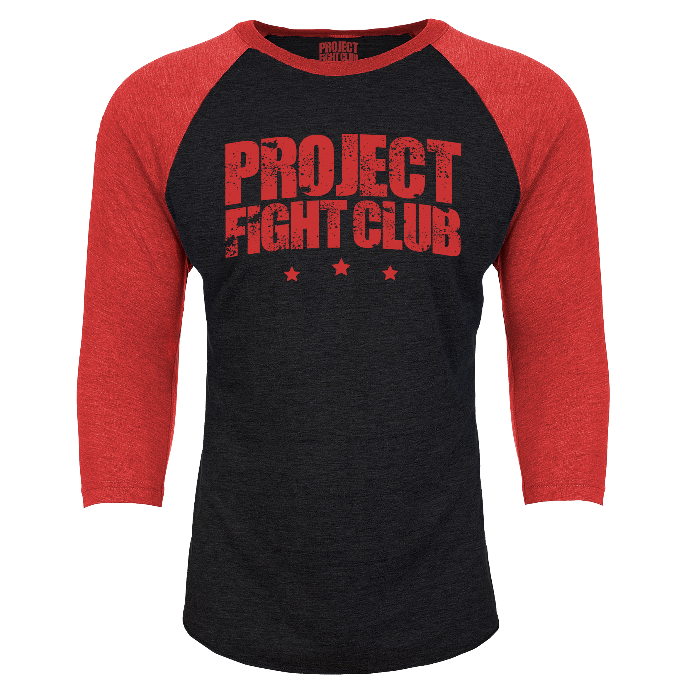 BLACK & RED BASEBALL TEE - HONOR FIREFIGHTERS & EMTs