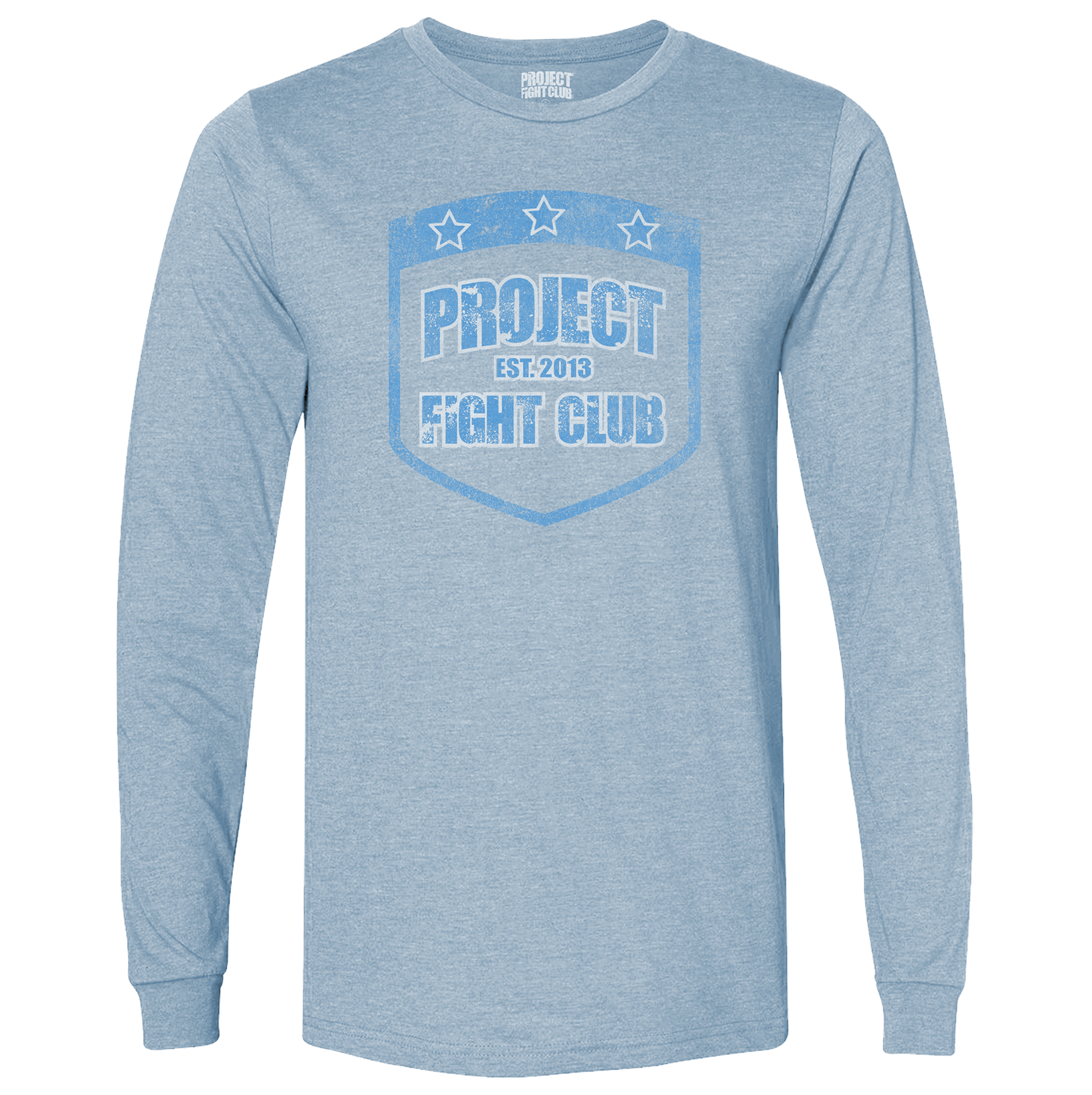 LIGHT BLUE LONG SLEEVE TEE - SUPPORT POLICE