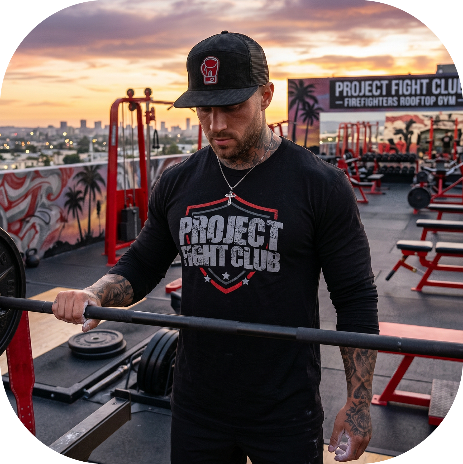 BLACK LONG SLEEVE TEE #2 - HONOR FIREFIGHTERS & EMTs