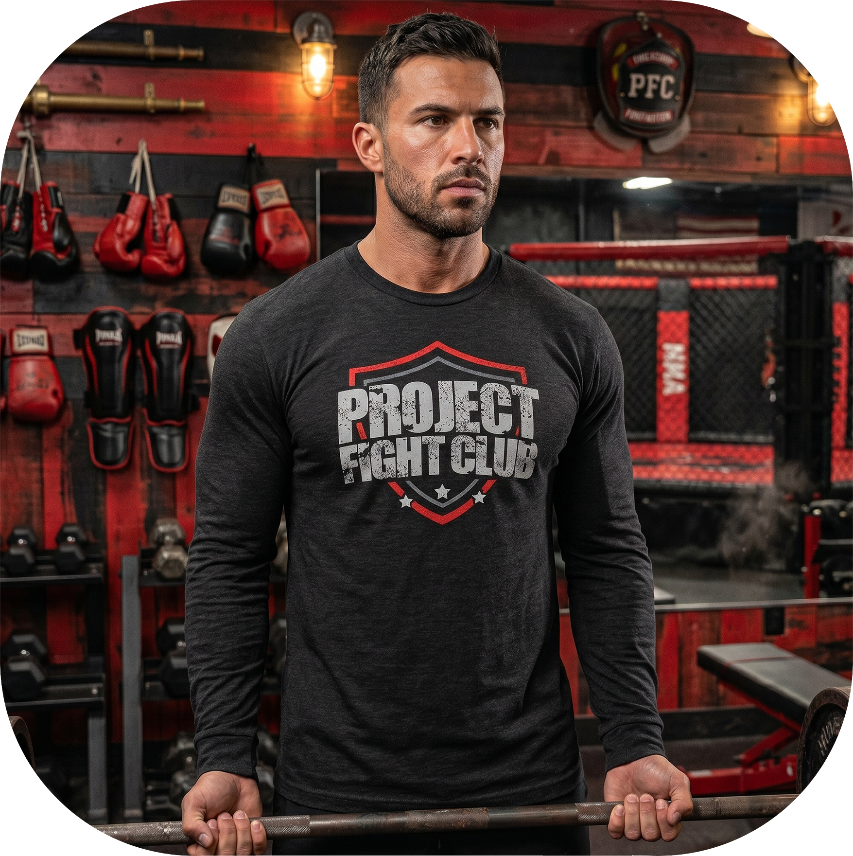 BLACK LONG SLEEVE TEE #2 - HONOR FIREFIGHTERS & EMTs