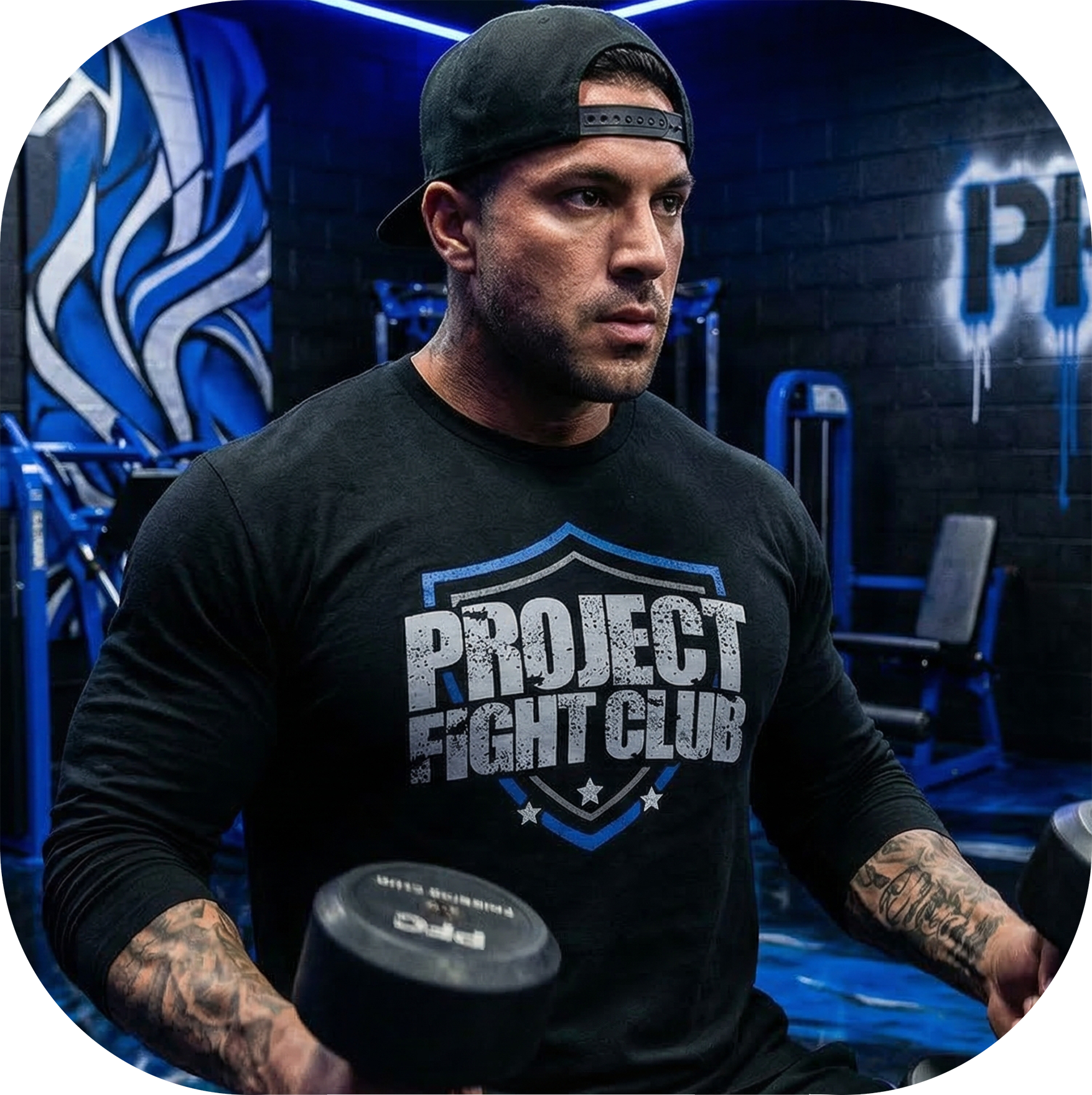 BLACK LONG SLEEVE TEE #2 - SUPPORT POLICE