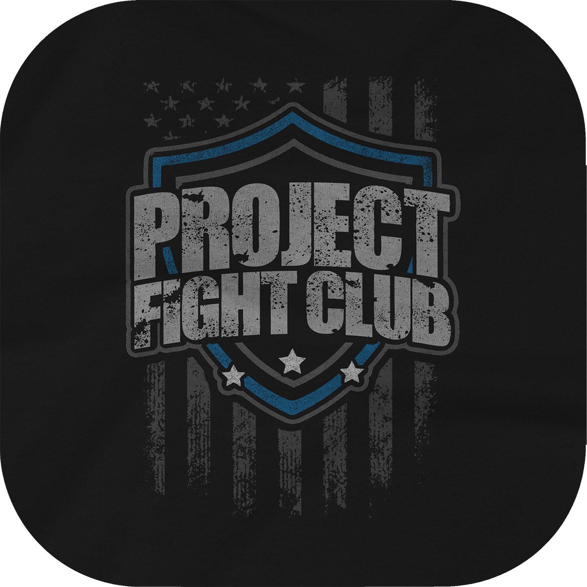 MENS BLACK LONG SLEEVE TEE #3 - SUPPORT POLICE