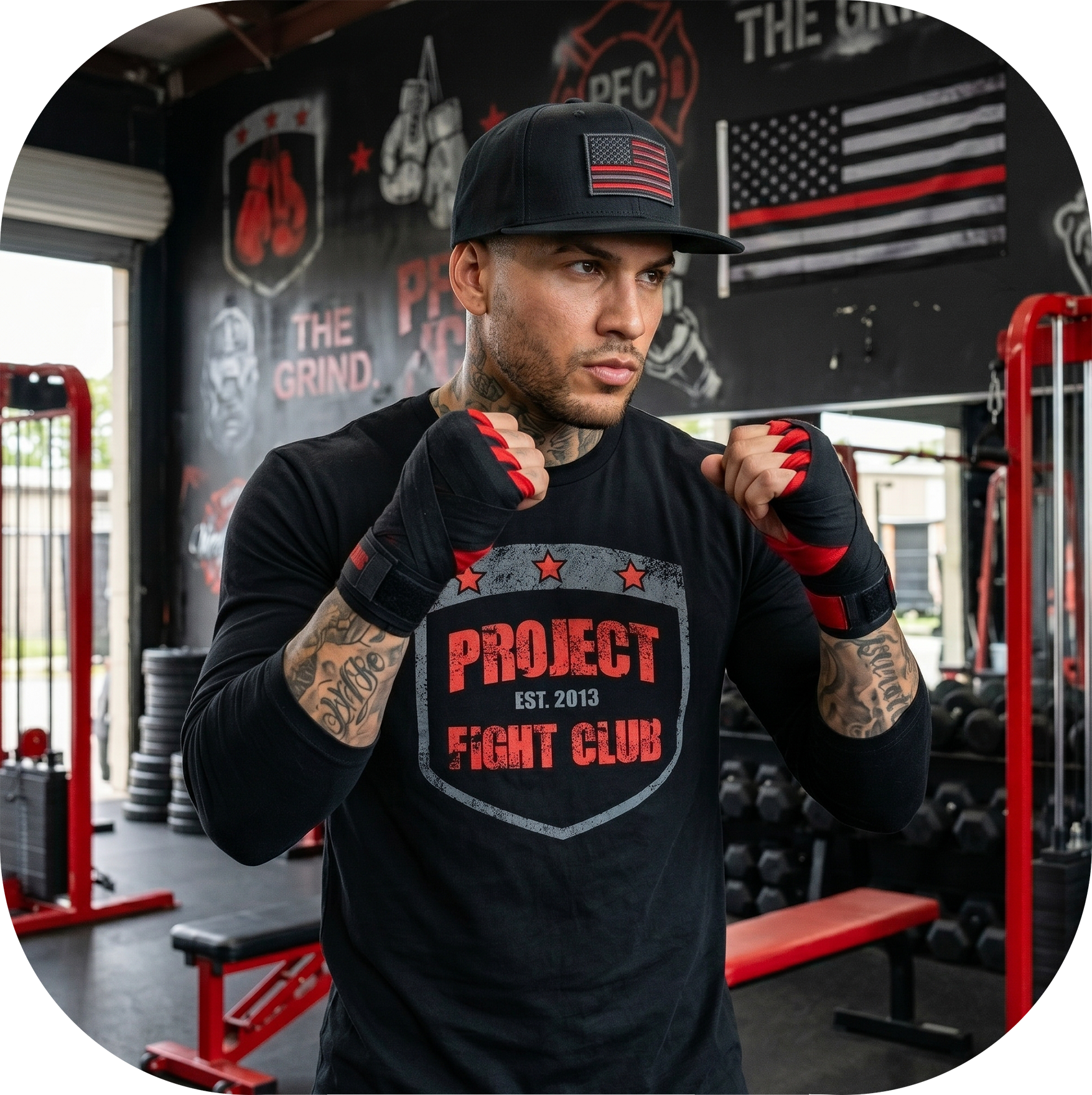 BLACK LONG SLEEVE TEE #4 - HONOR FIREFIGHTERS & EMTs