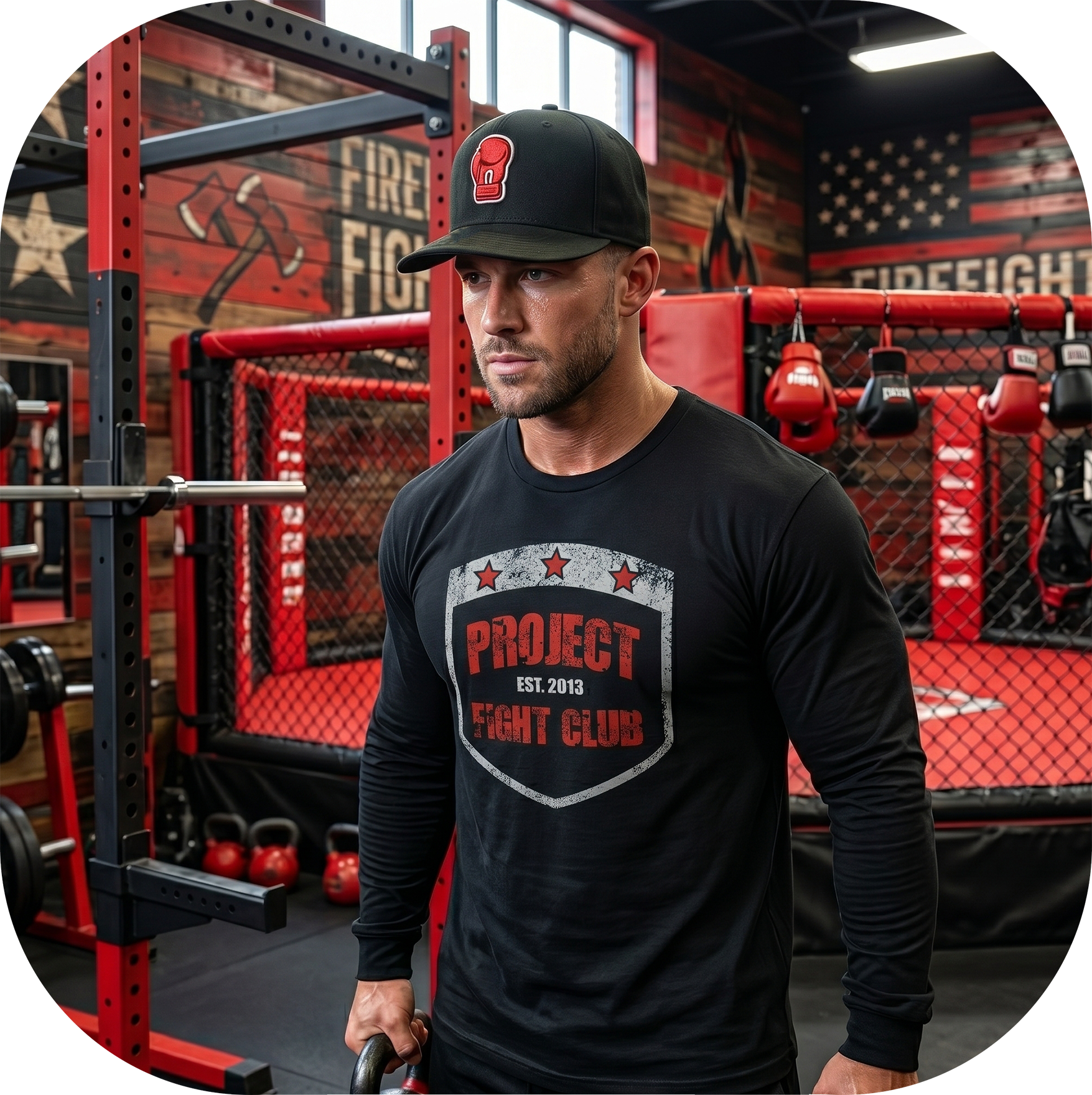 BLACK LONG SLEEVE TEE #5 - HONOR FIREFIGHTERS & EMTs