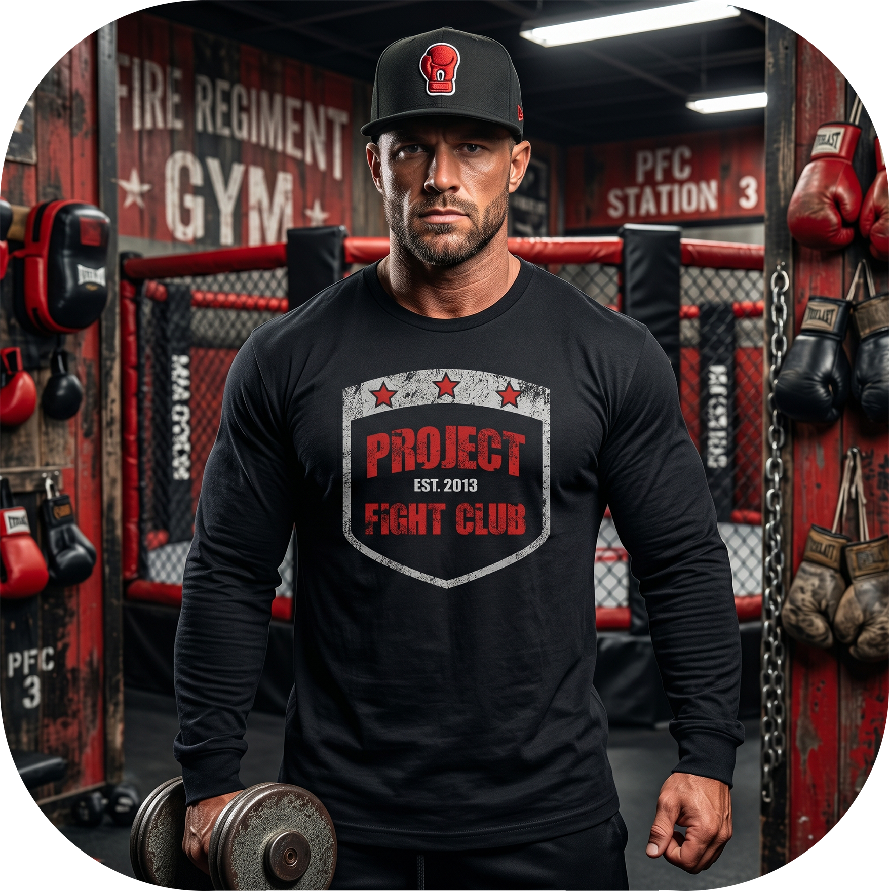 BLACK LONG SLEEVE TEE #5 - HONOR FIREFIGHTERS & EMTs