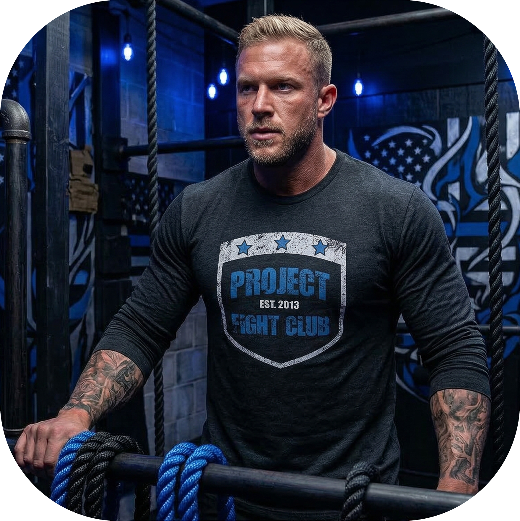 BLACK LONG SLEEVE TEE #5 - SUPPORT POLICE
