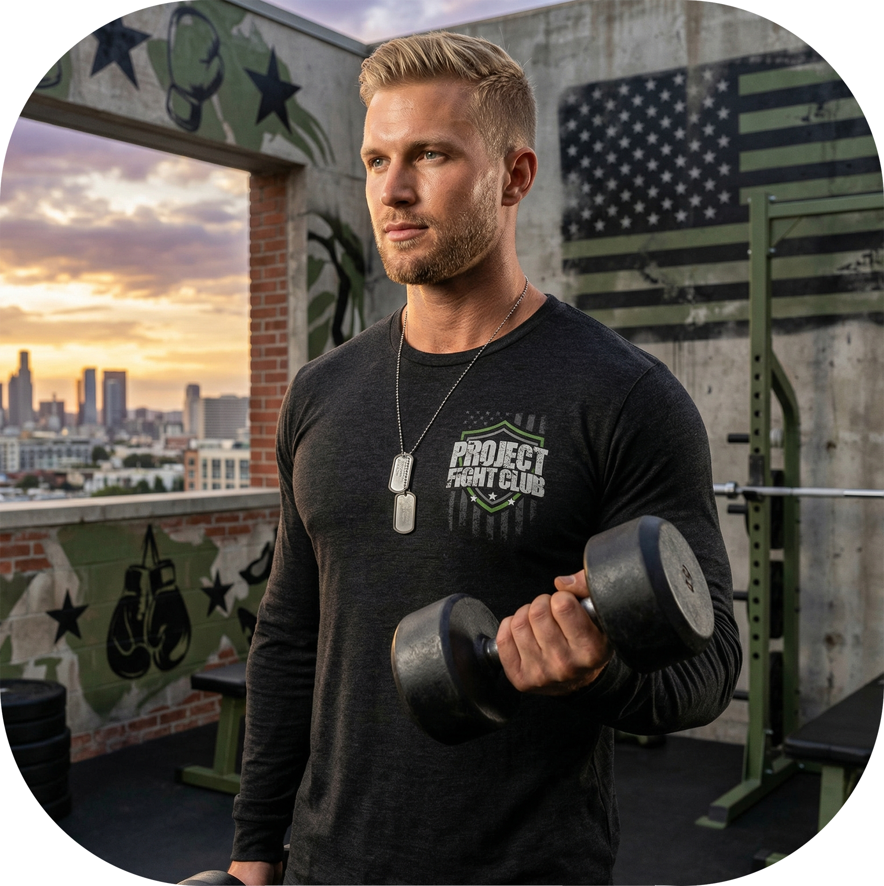 BLACK LONG SLEEVE TEE 6 - HONOR SOLDIERS & VETERANS