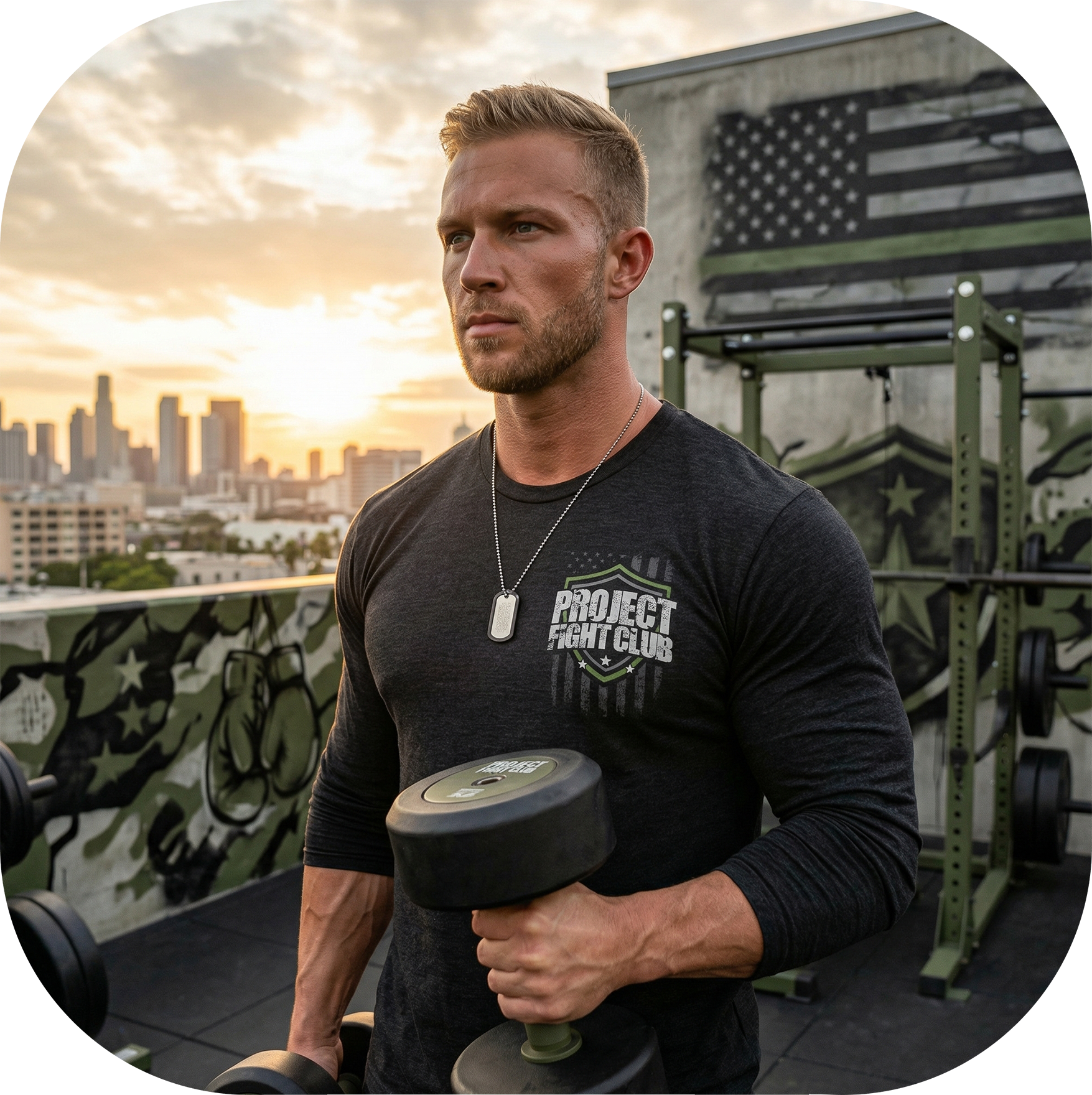 BLACK LONG SLEEVE TEE 6 - HONOR SOLDIERS & VETERANS