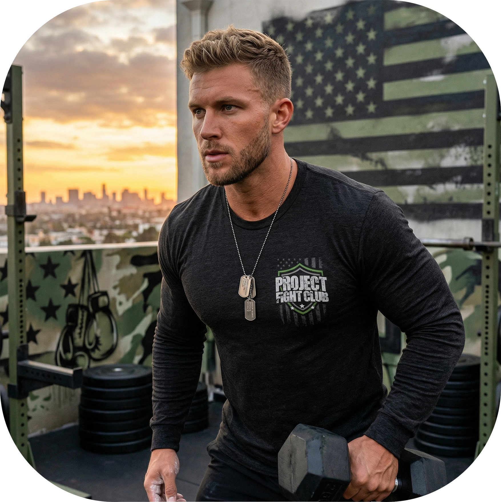 BLACK LONG SLEEVE TEE 6 - HONOR SOLDIERS & VETERANS