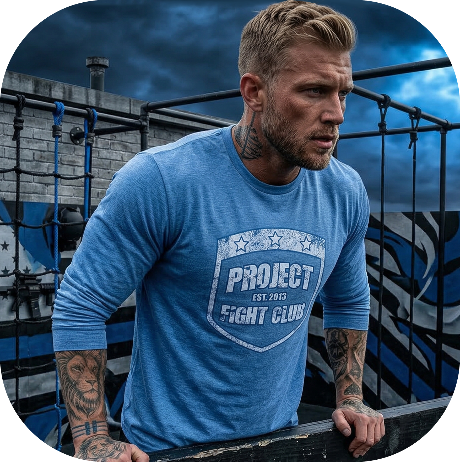 CAROLINA BLUE LONG SLEEVE TEE - SUPPORT POLICE