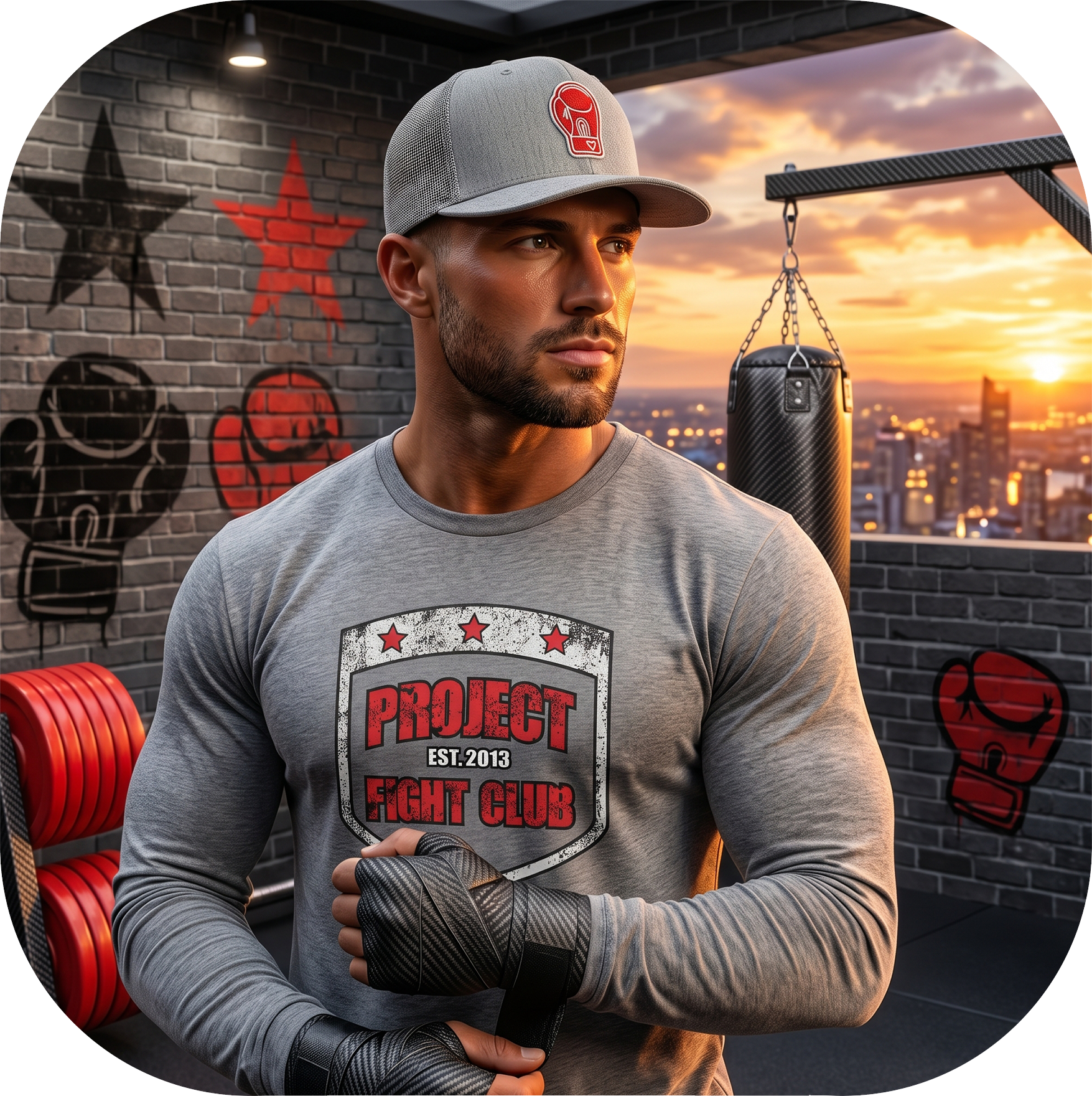 GREY LONG SLEEVE TEE - HONOR FIREFIGHTERS & EMTs