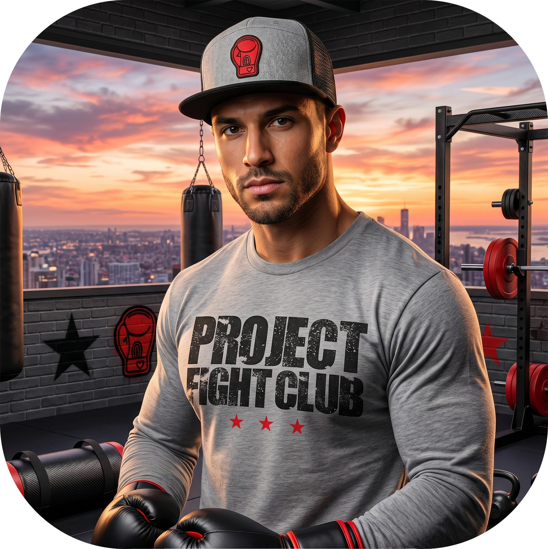 GREY LONG SLEEVE TEE #2 - HONOR FIREFIGHTERS & EMTs