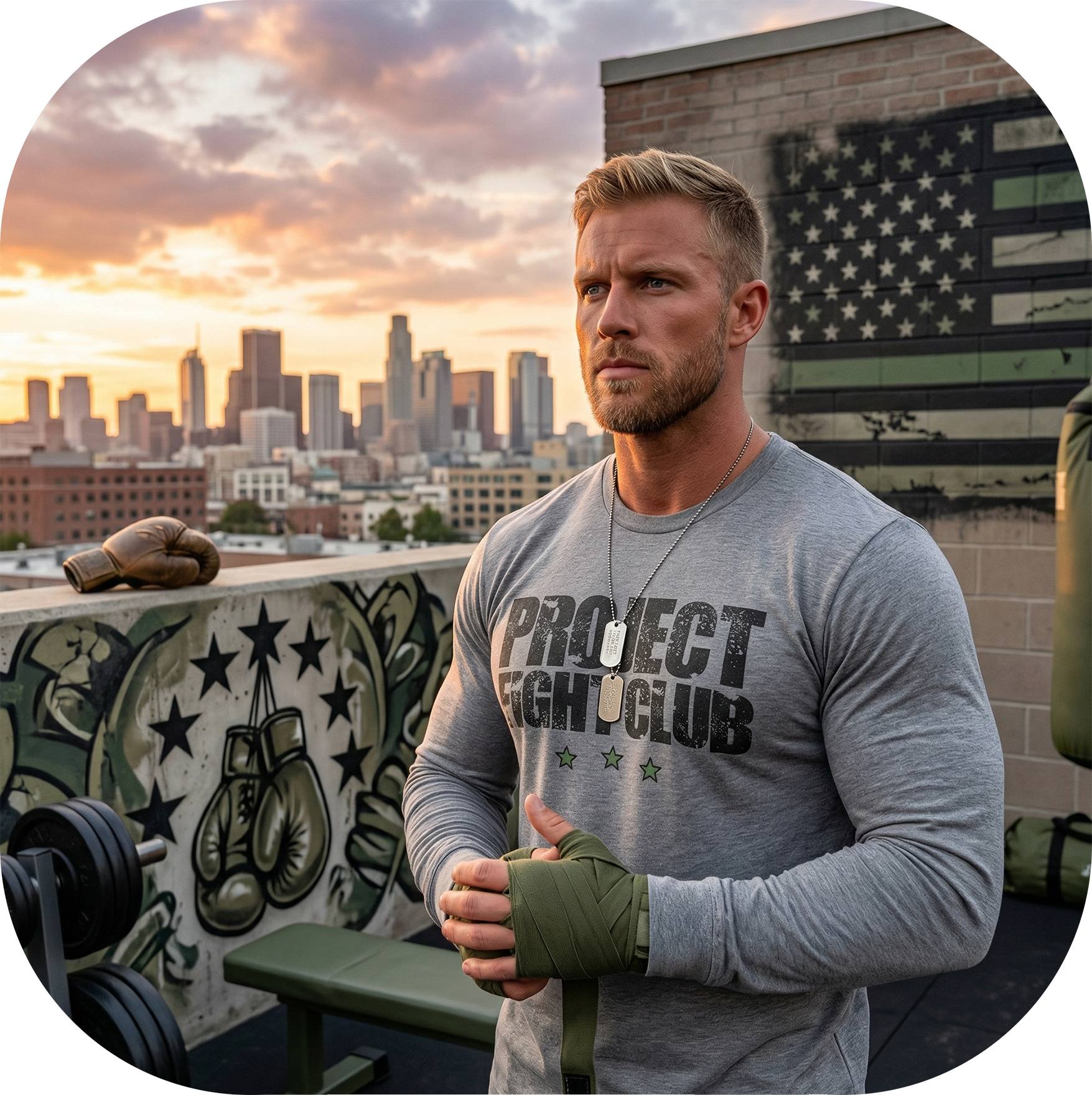 GREY LONG SLEEVE 2 - HONOR SOLDIERS & VETERANS