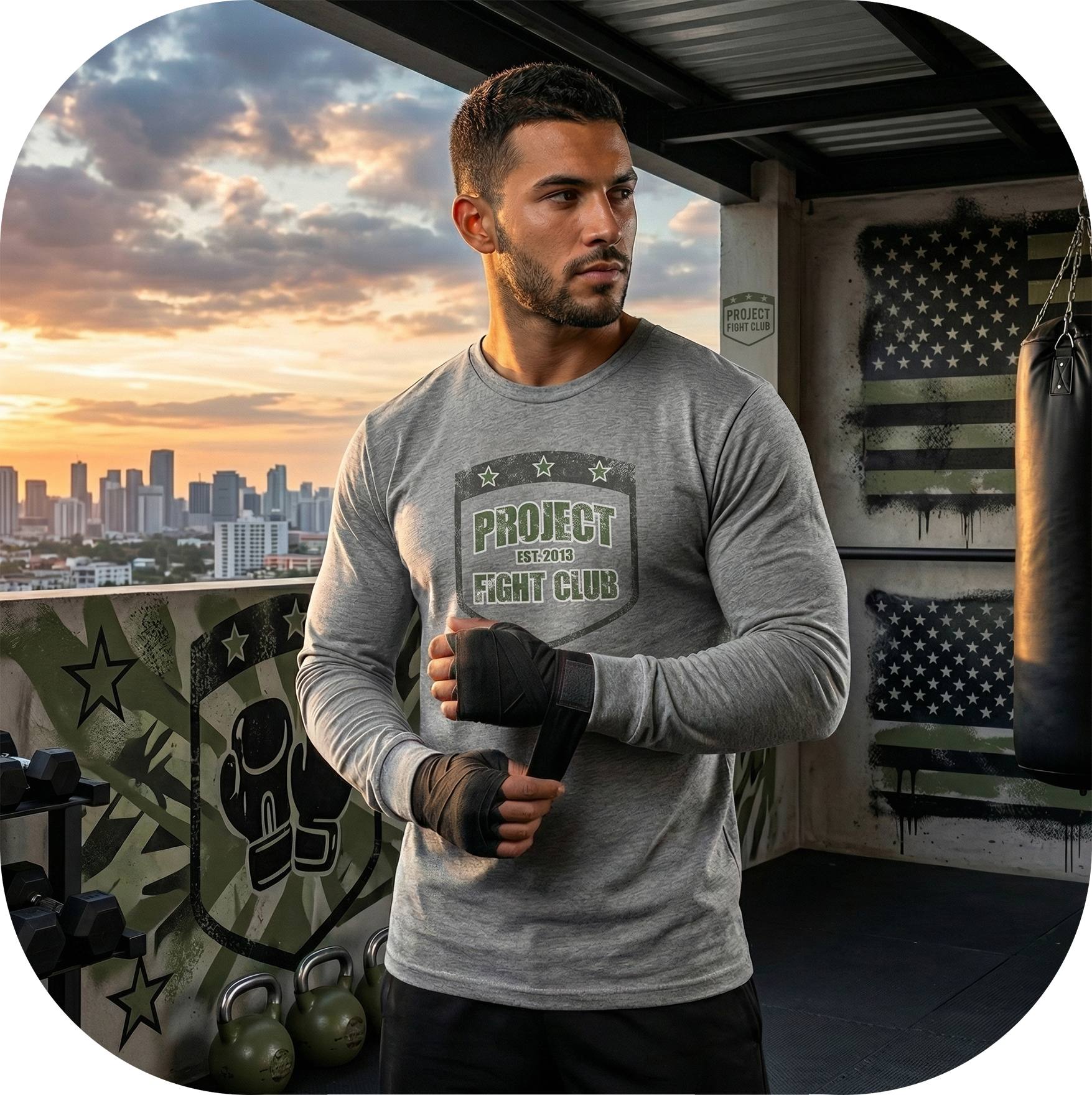 GREY LONG SLEEVE SHIRT 3 - HONOR SOLDIERS & VETERANS