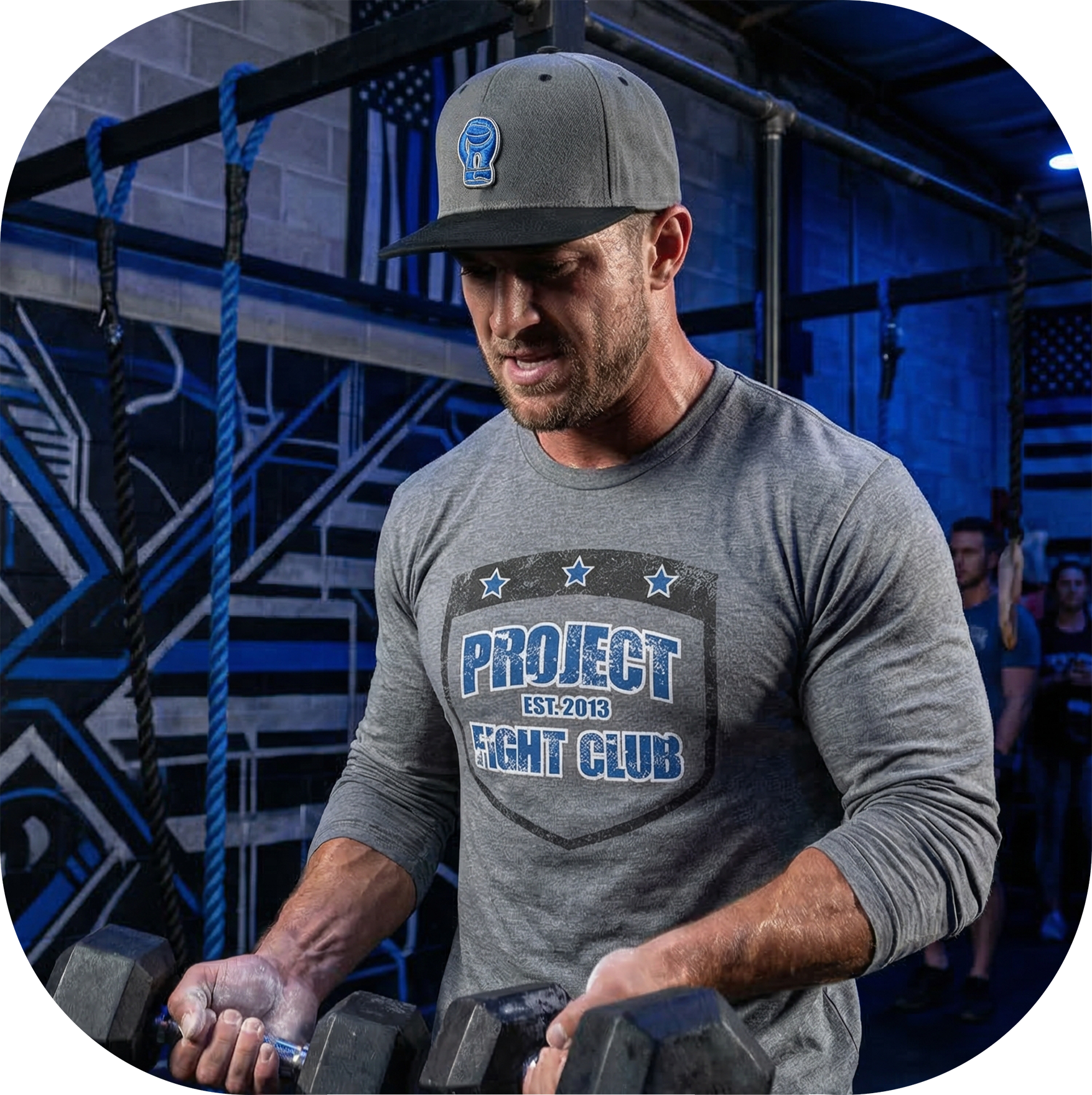 GREY LONG SLEEVE TEE - SUPPORT POLICE