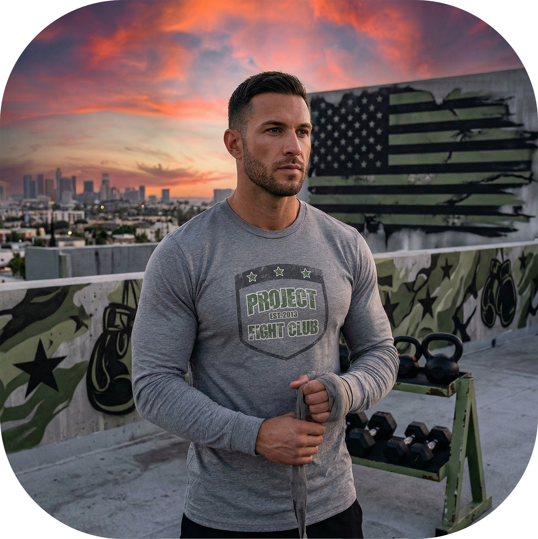 GREY LONG SLEEVE SHIRT 3 - HONOR SOLDIERS & VETERANS