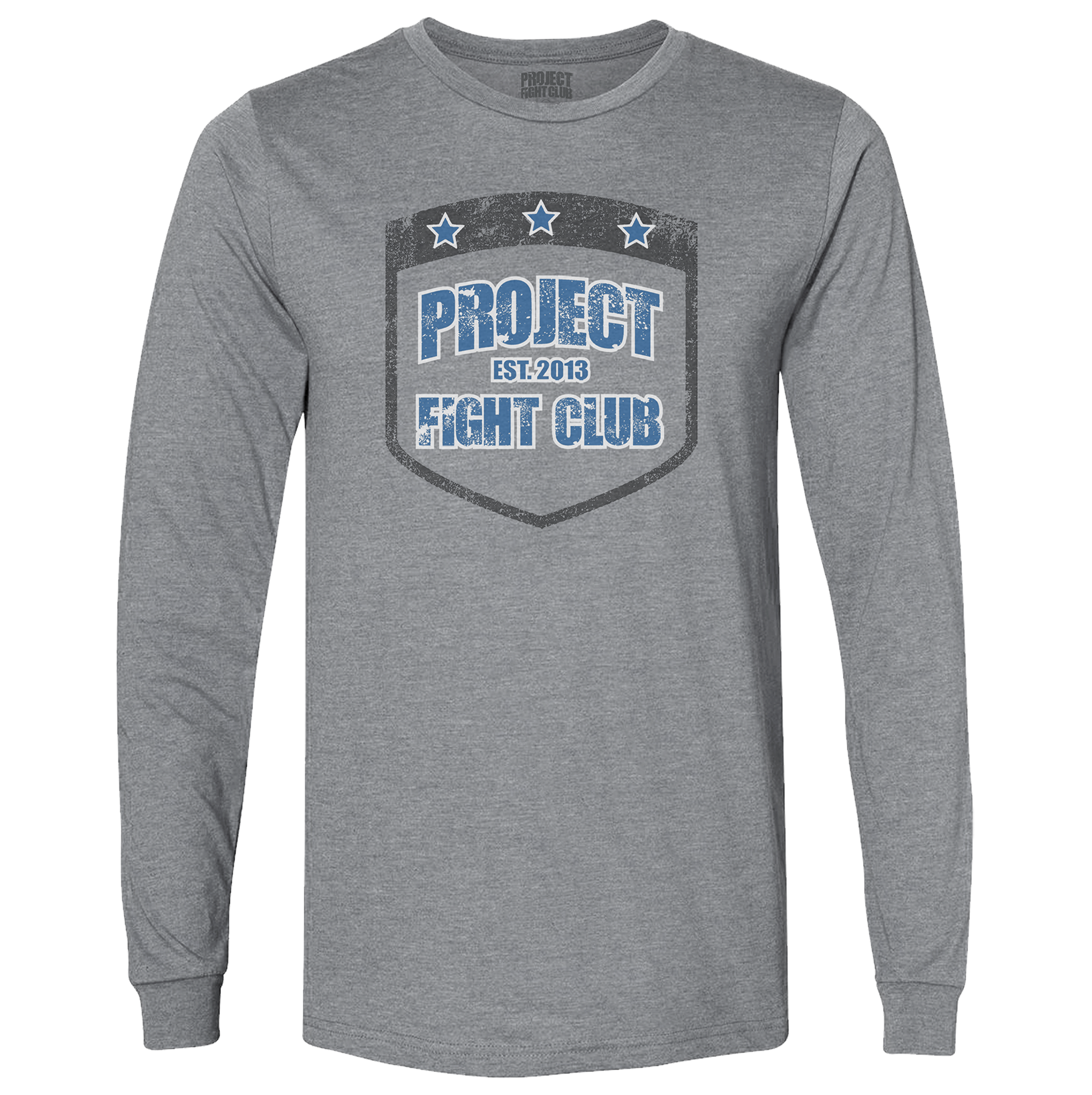 GREY LONG SLEEVE TEE - SUPPORT POLICE