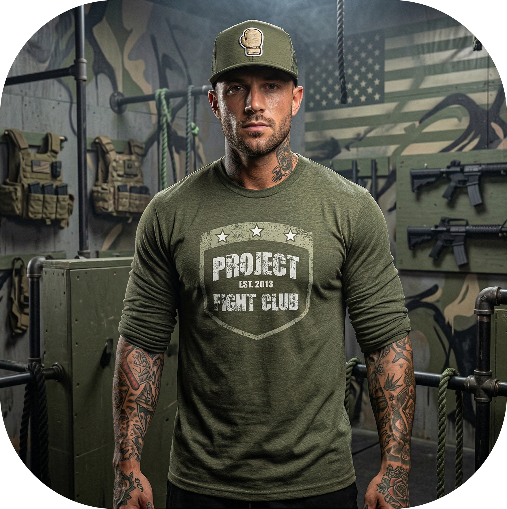 MILITARY GREEN LONG SLEEVE 3 - HONOR SOLDIERS & VETERANS