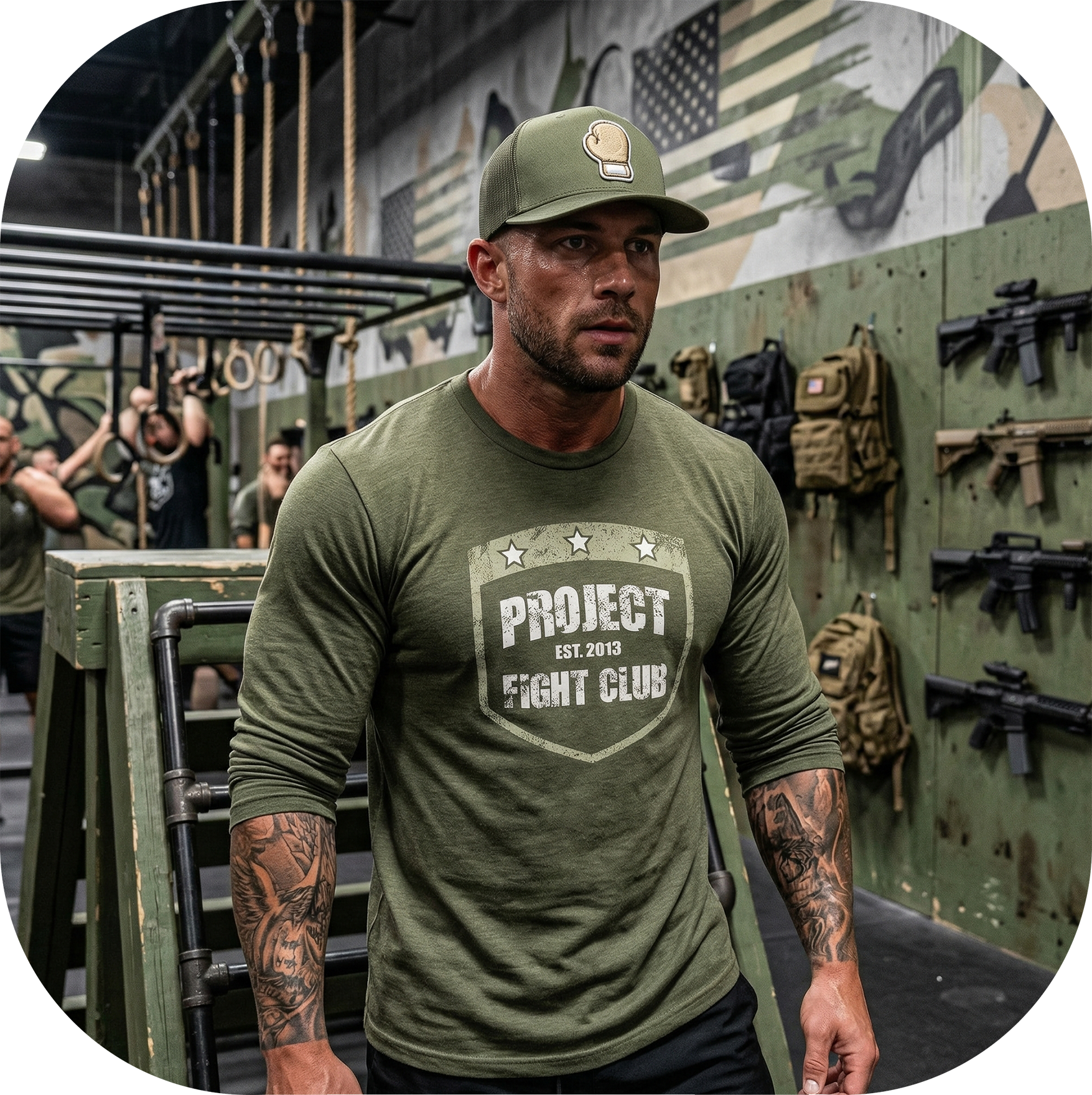 MILITARY GREEN LONG SLEEVE 3 - HONOR SOLDIERS & VETERANS
