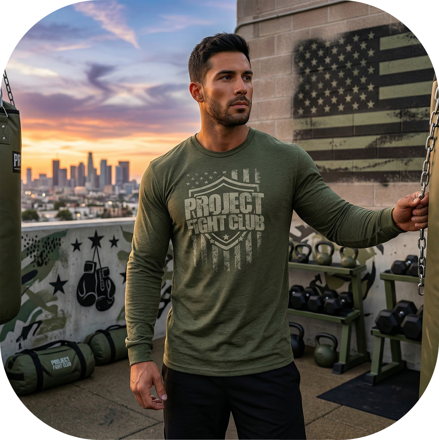 MILITARY GREEN LONG SLEEVE 2 - HONOR SOLDIERS & VETERANS