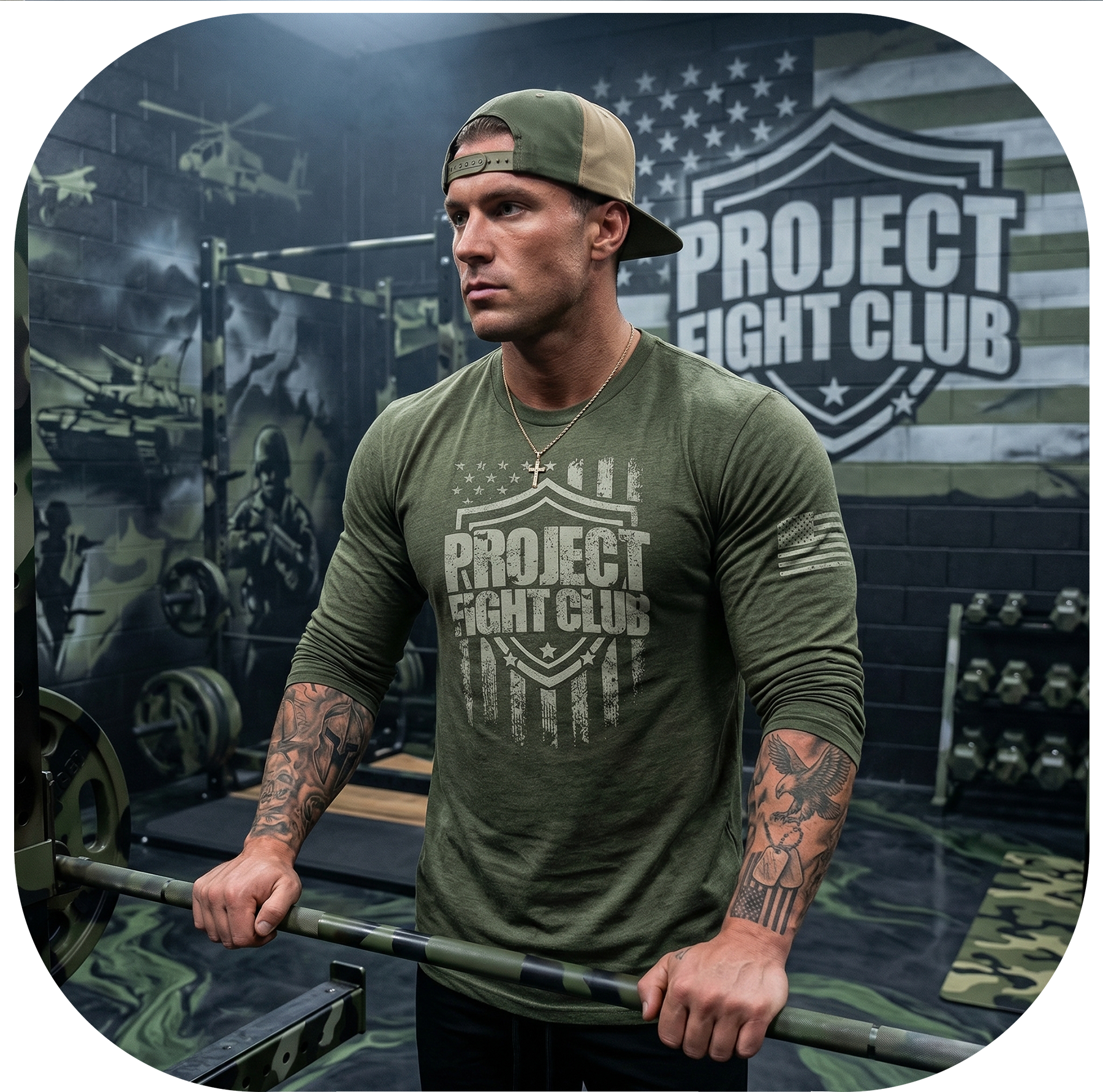 MILITARY GREEN LONG SLEEVE 2 - HONOR SOLDIERS & VETERANS
