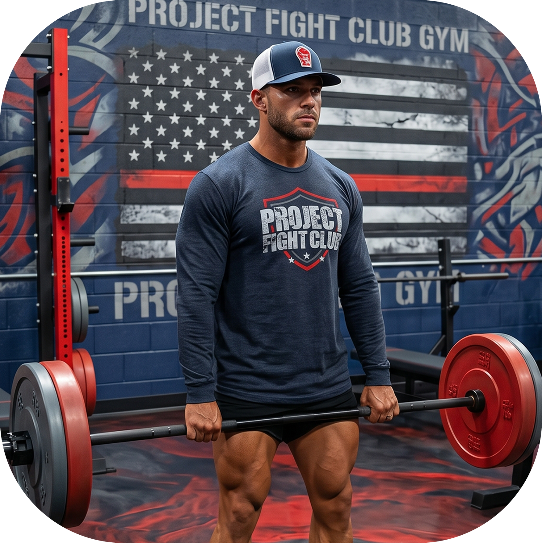NAVY LONG SLEEVE TEE - HONOR FIREFIGHTERS & EMTs